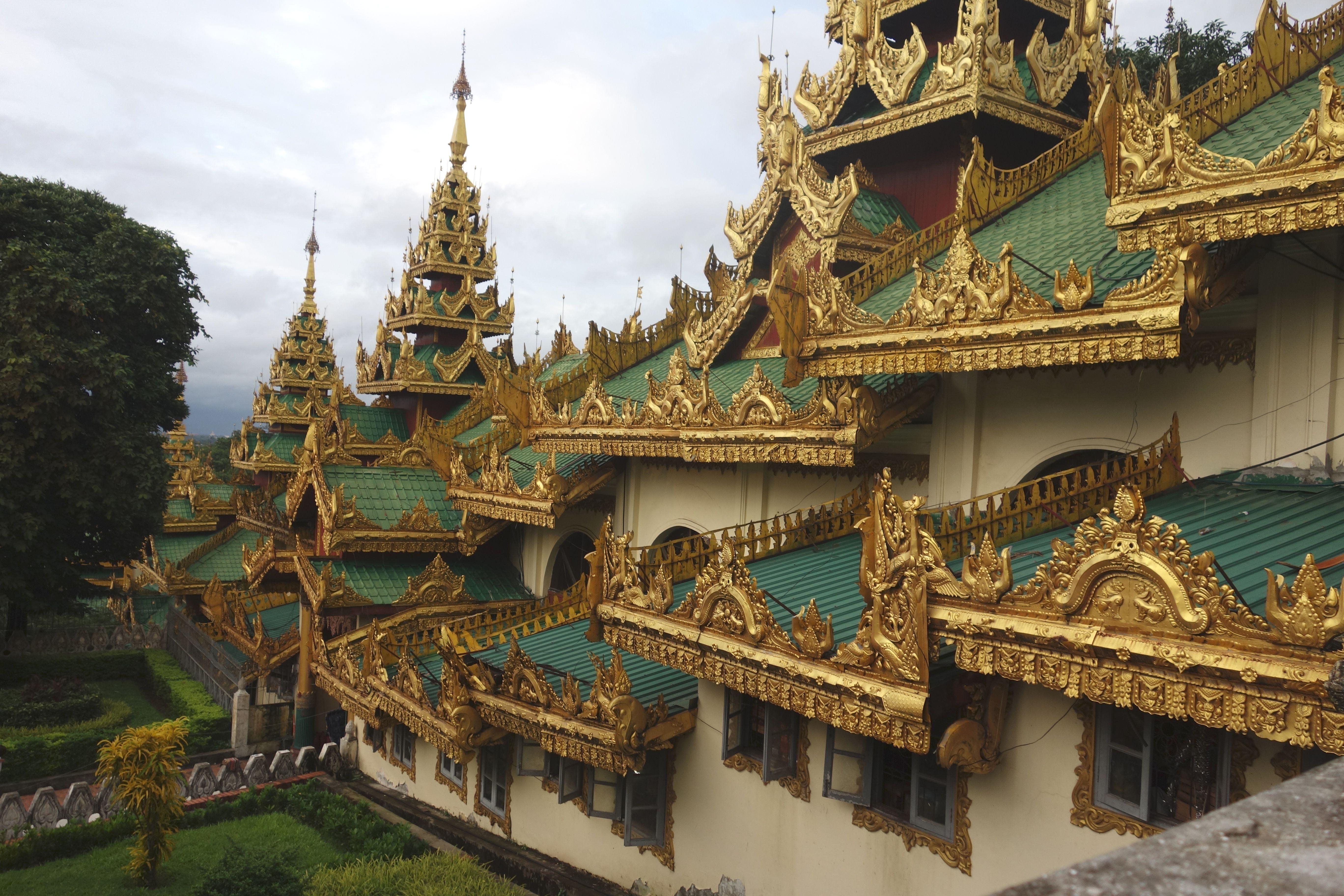 5472x3648 Title Religious Shwedagon Pagoda Myanmar Yangon HD HD Wallpaper