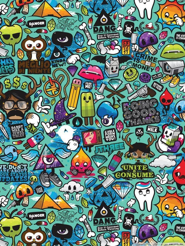 768x1024 Comic Wallpaper