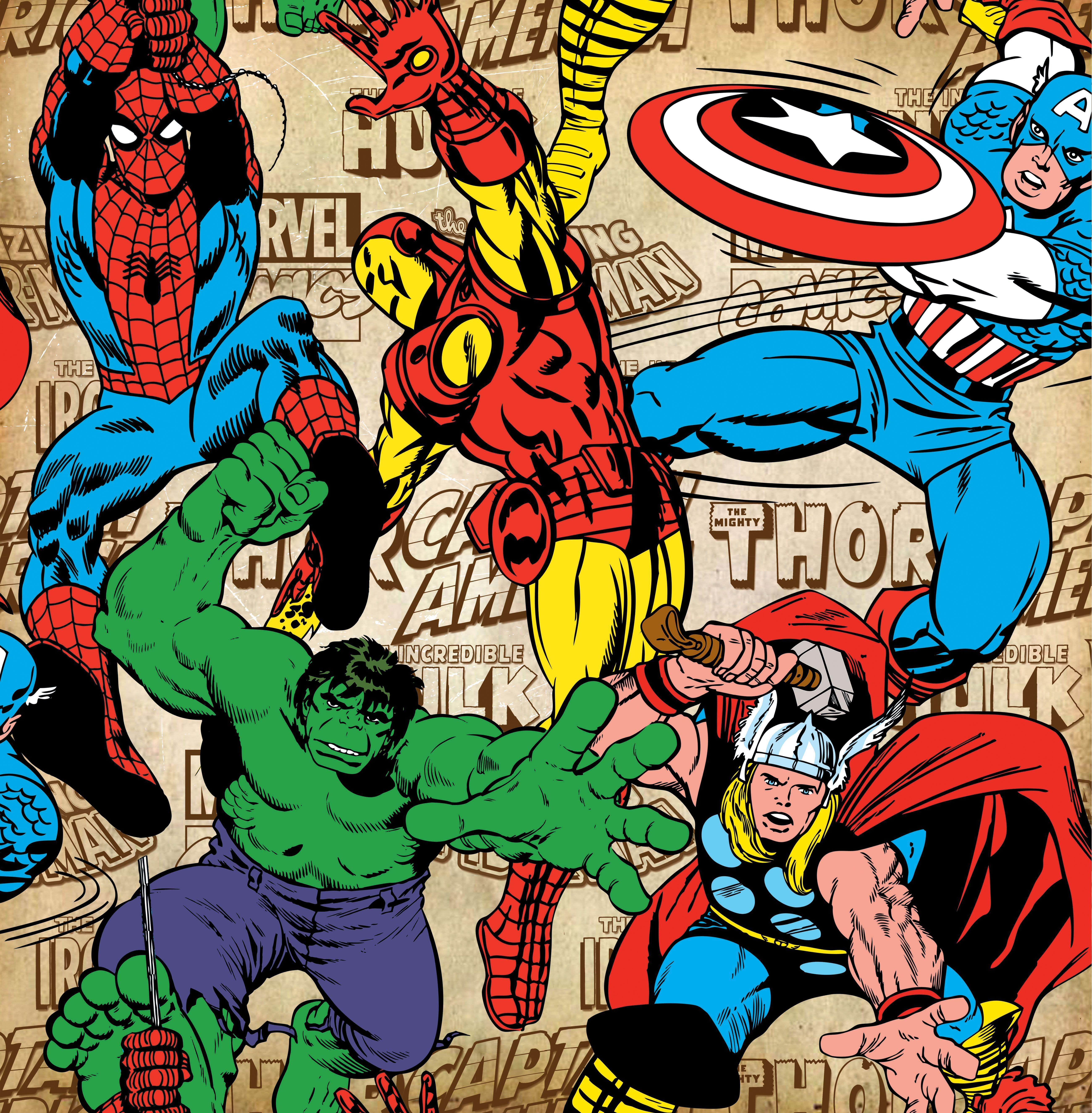 5200x5300 Marvel Comic Book Phone Wallpaper