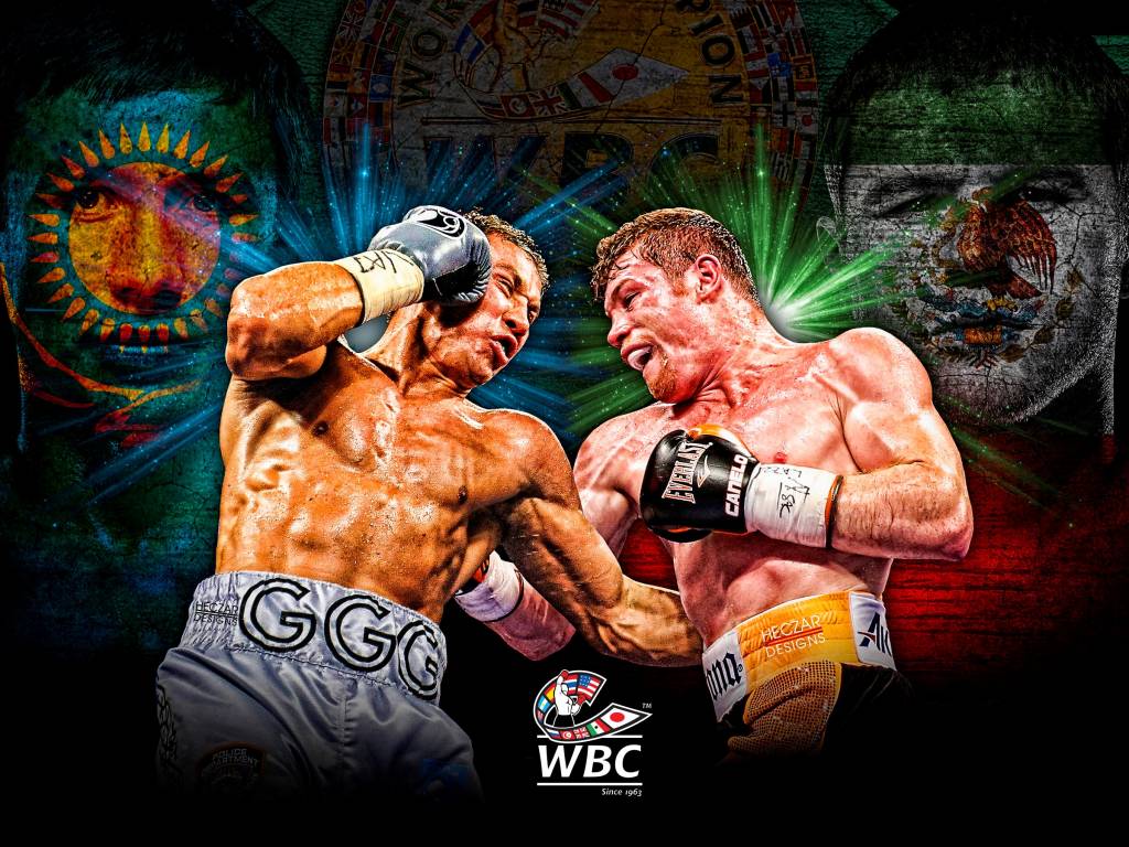1024x768 Gennady Ggg Golovkin Saul Canelo Alvarez Art HD Wallpaper