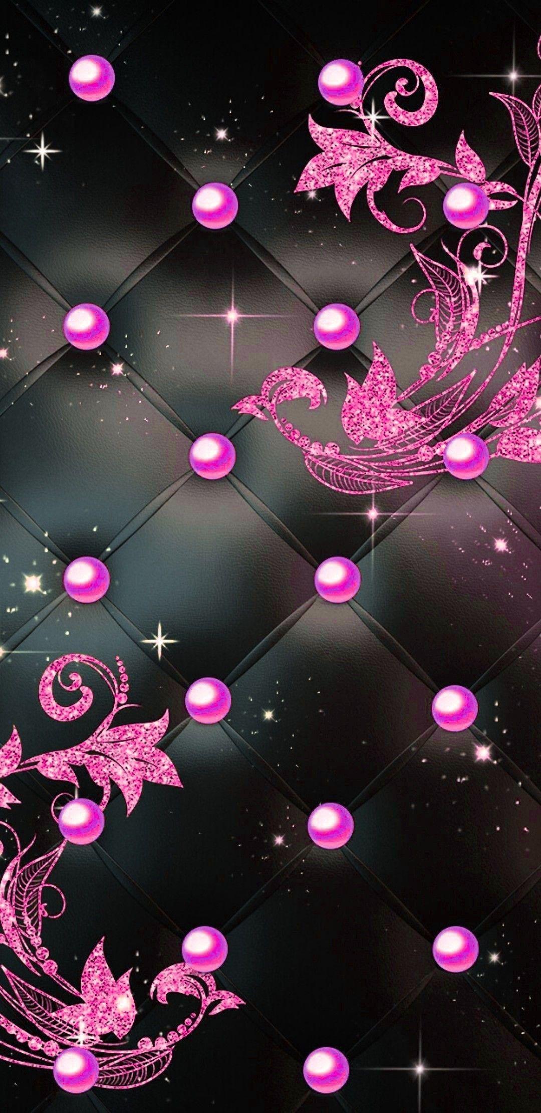 1080x2220 Rhinestone iPhone wallpaper. Floral background, Bling wallpaper, Pretty phone wallpaper