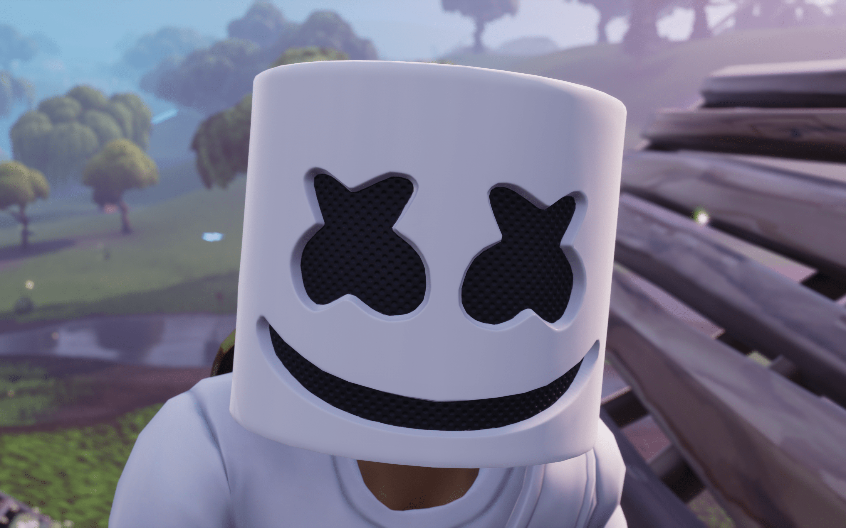 2880x1800 Download 2880x1800 Battle Royale Games, Fortnite, Marshmello Skin Wallpaper for MacBook Pro 15 inch