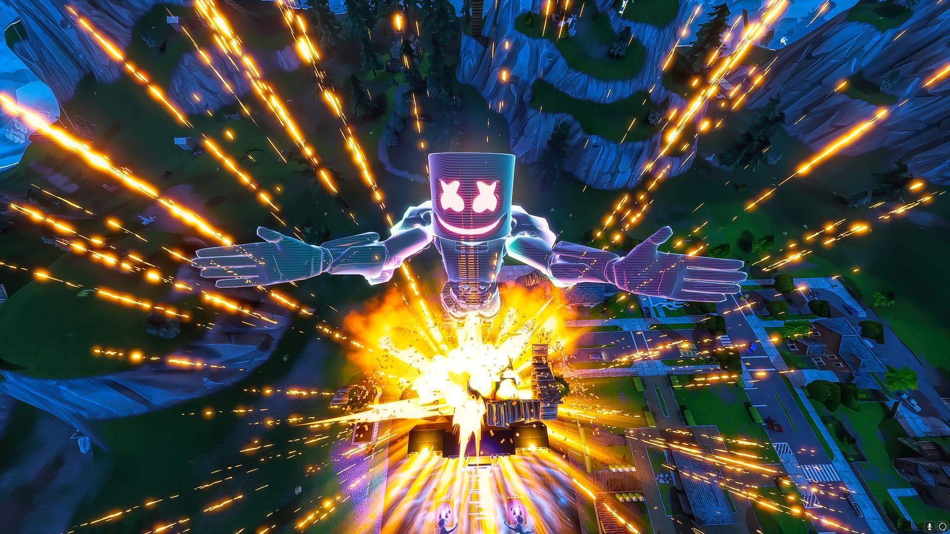 1920x1080 Fortnite Marshmello Wallpaper HD Concert Live Event Marshmello 3D Wallpaper HD