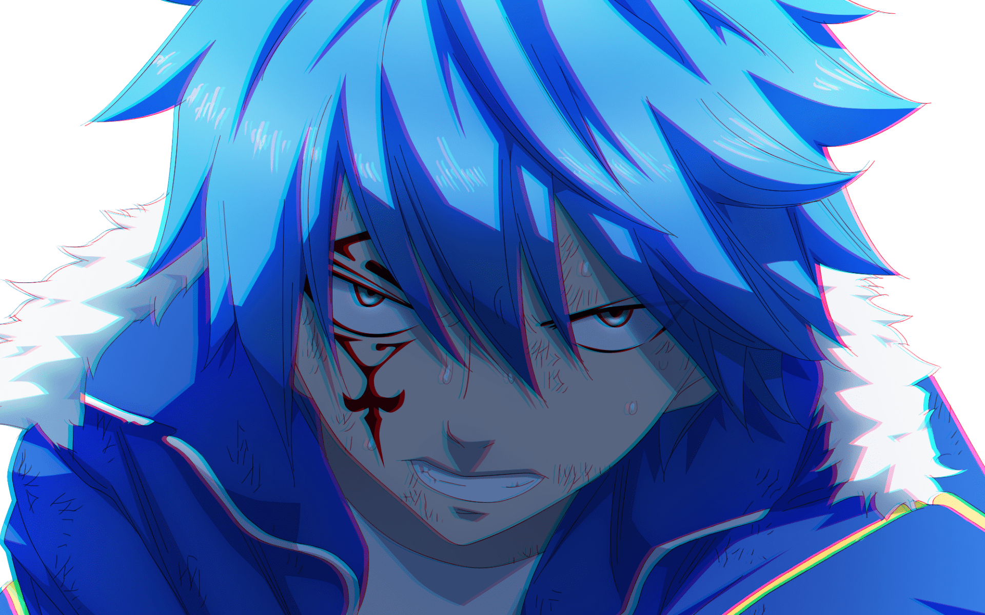 1920x1200 Download wallpaper Jellal Fernandes, manga, Jeraru Ferunandesu, blue hair, Fairy Tail for desktop with resolution 1920x1200. High Quality HD picture wallpaper