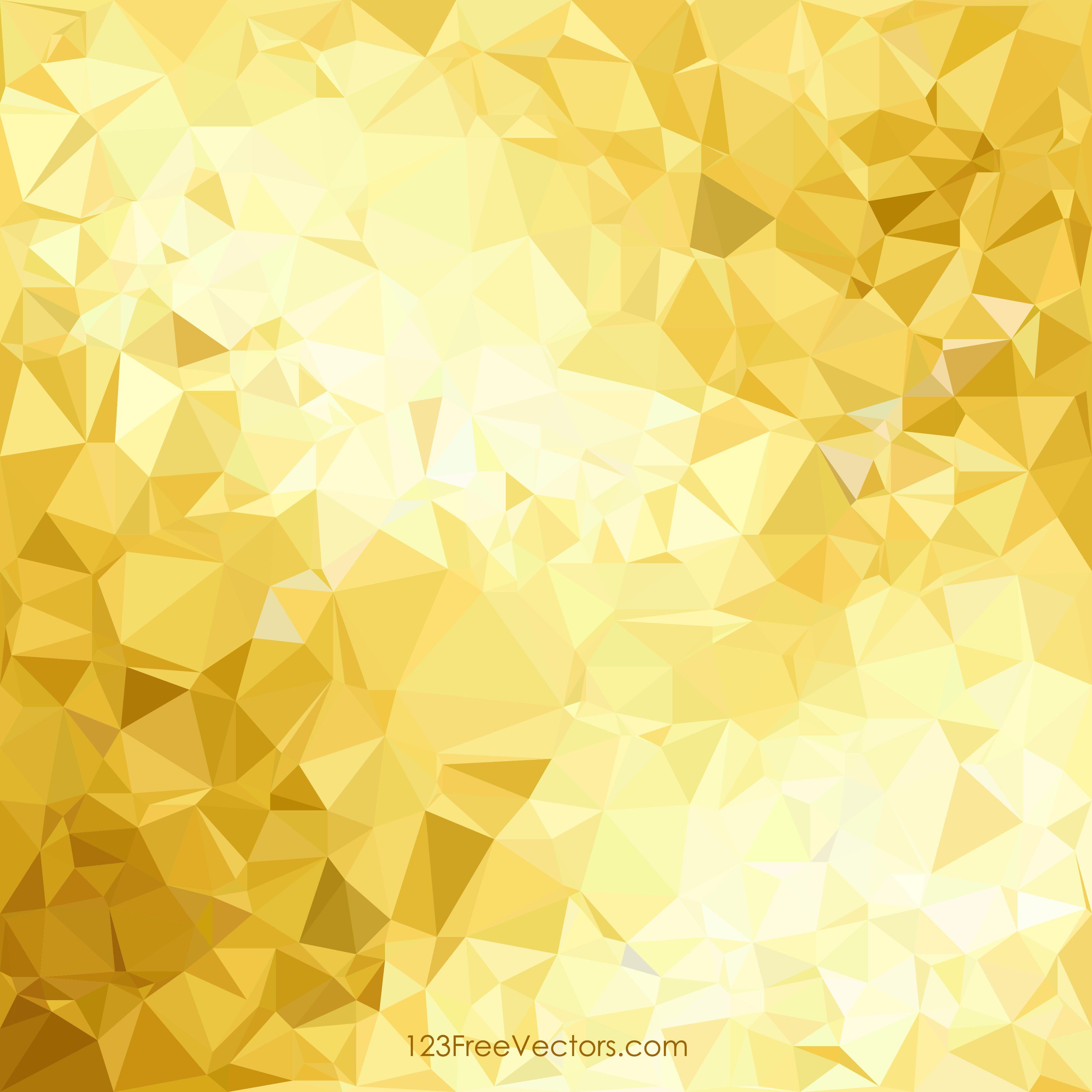 3333x3333 Golden Abstract Geometric Polygon Background Design
