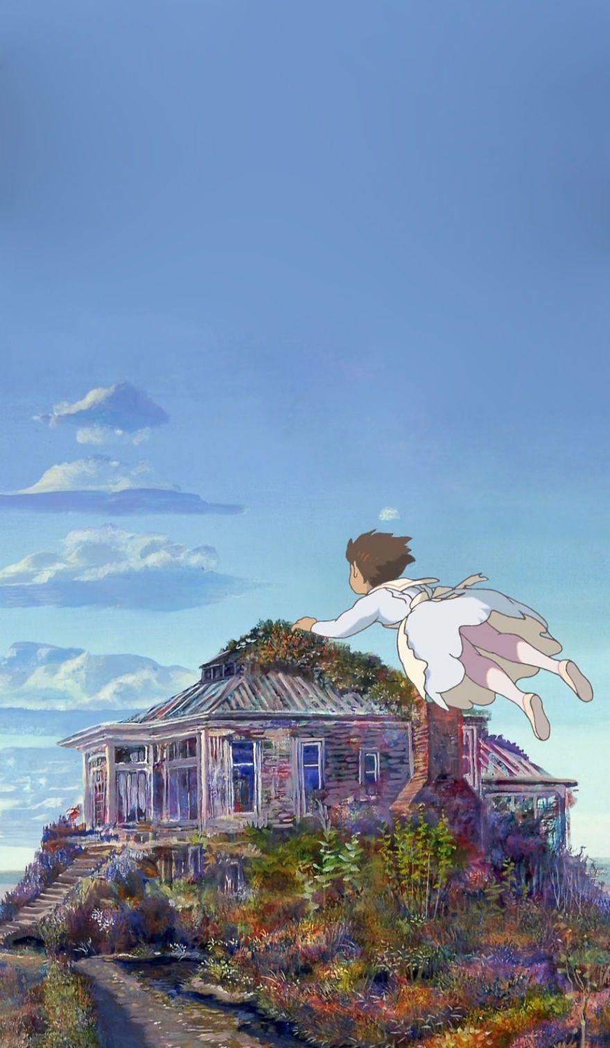 880x1511 Studio Ghibli Wallpaper