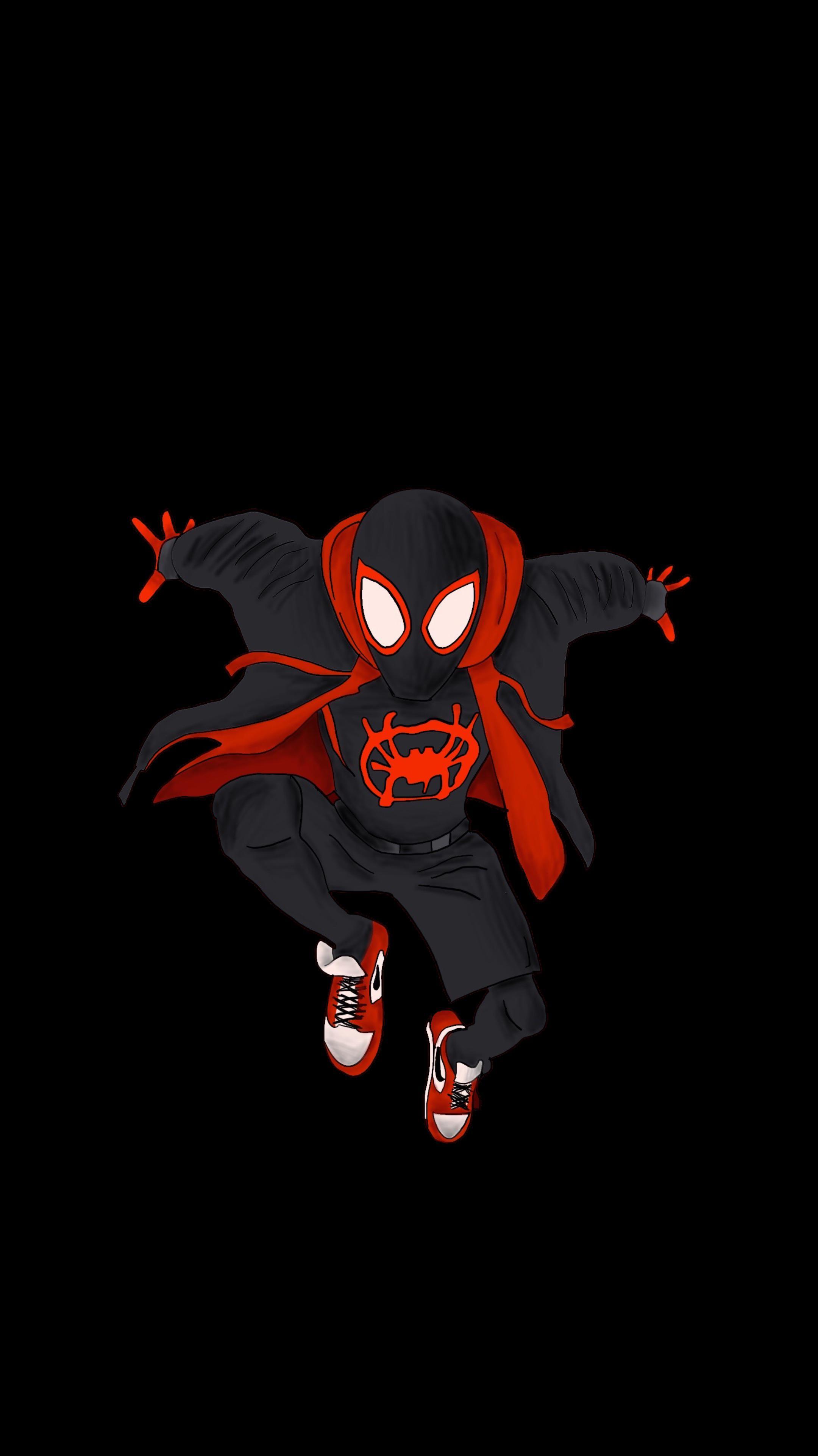 2160x3840 Amoled Miles Morales Wallpaper