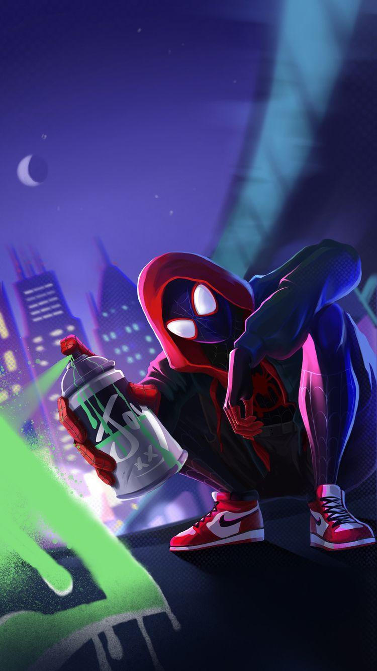 750x1334 Miles Morales Spiderman Wallpaper iPhone