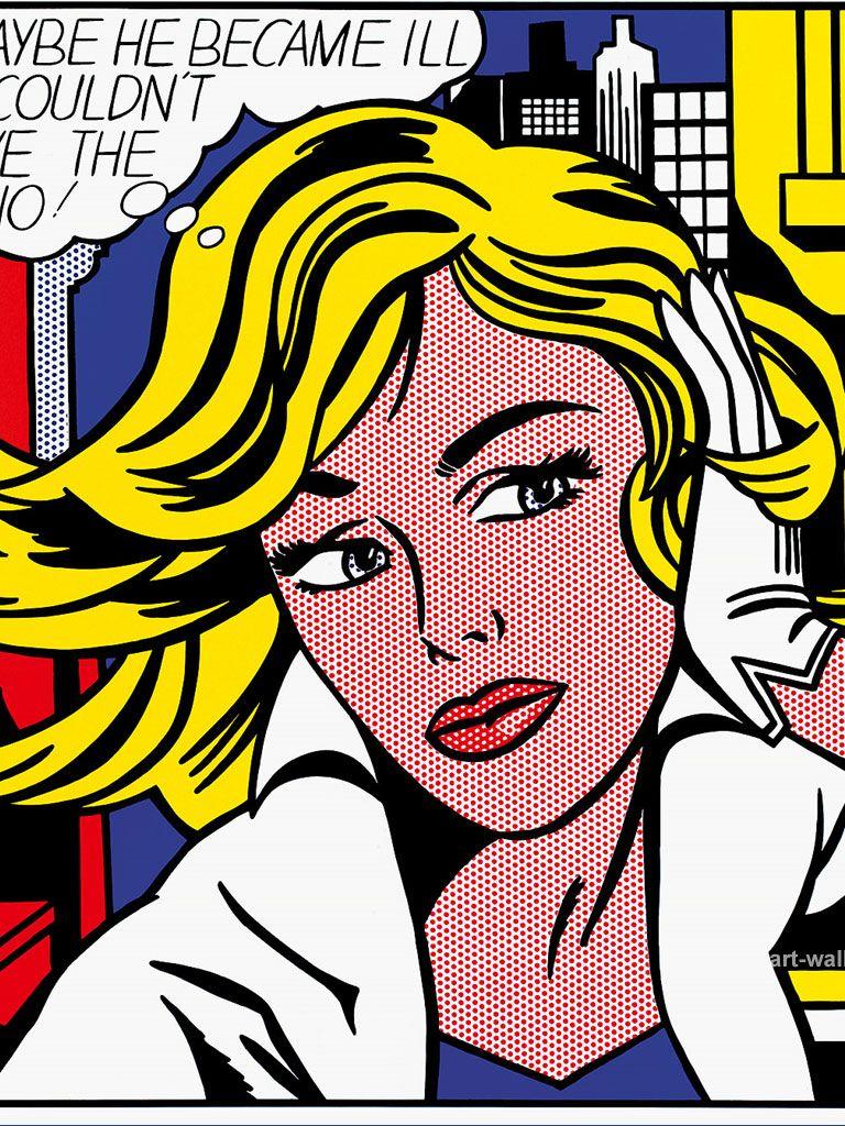 768x1024 Free download Roy Lichtenstein Wallpaper Roy Lichtenstein Pop Art Wallpaper [1280x1024] for your Desktop, Mobile & Tablet. Explore Pop Art Desktop Wallpaper. Abstract Art Wallpaper Desktop, Famous Art Desktop