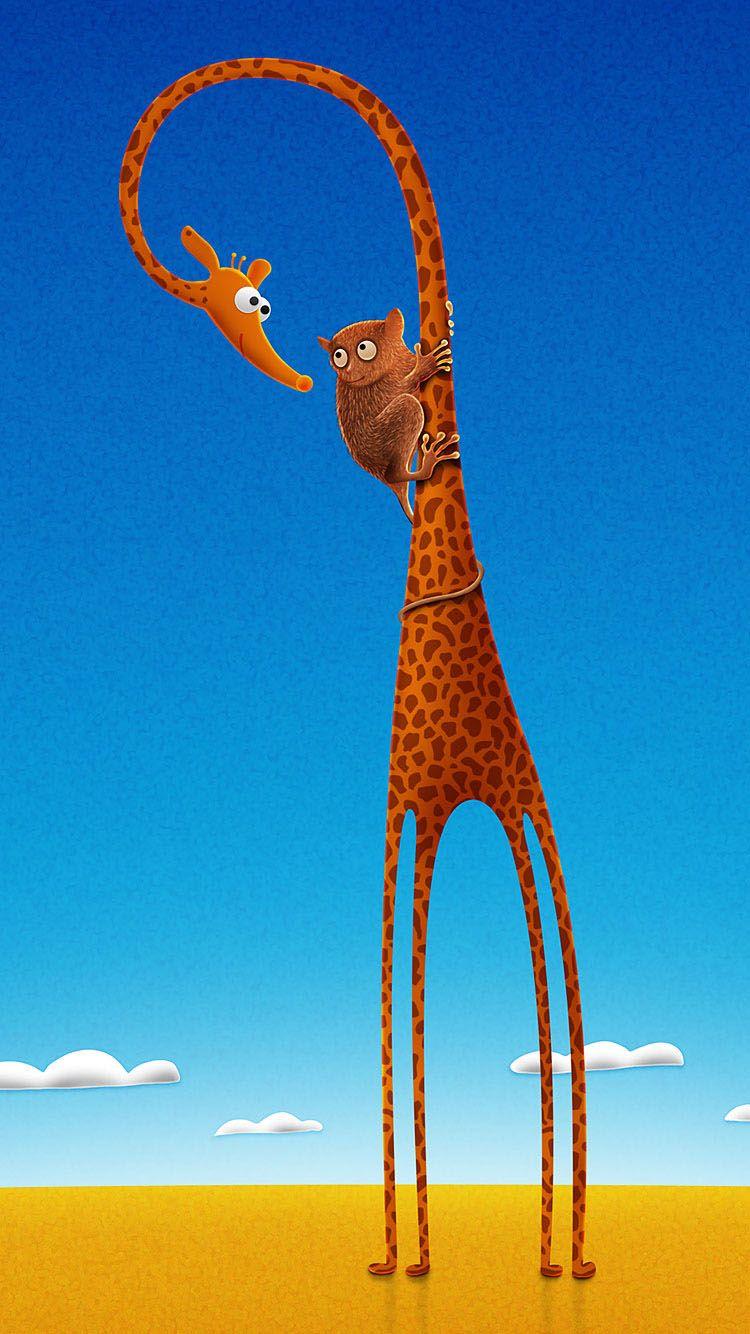 750x1334 Cool Animal iPhone 6 Wallpaper Latest Giraffe HD Wallpaper