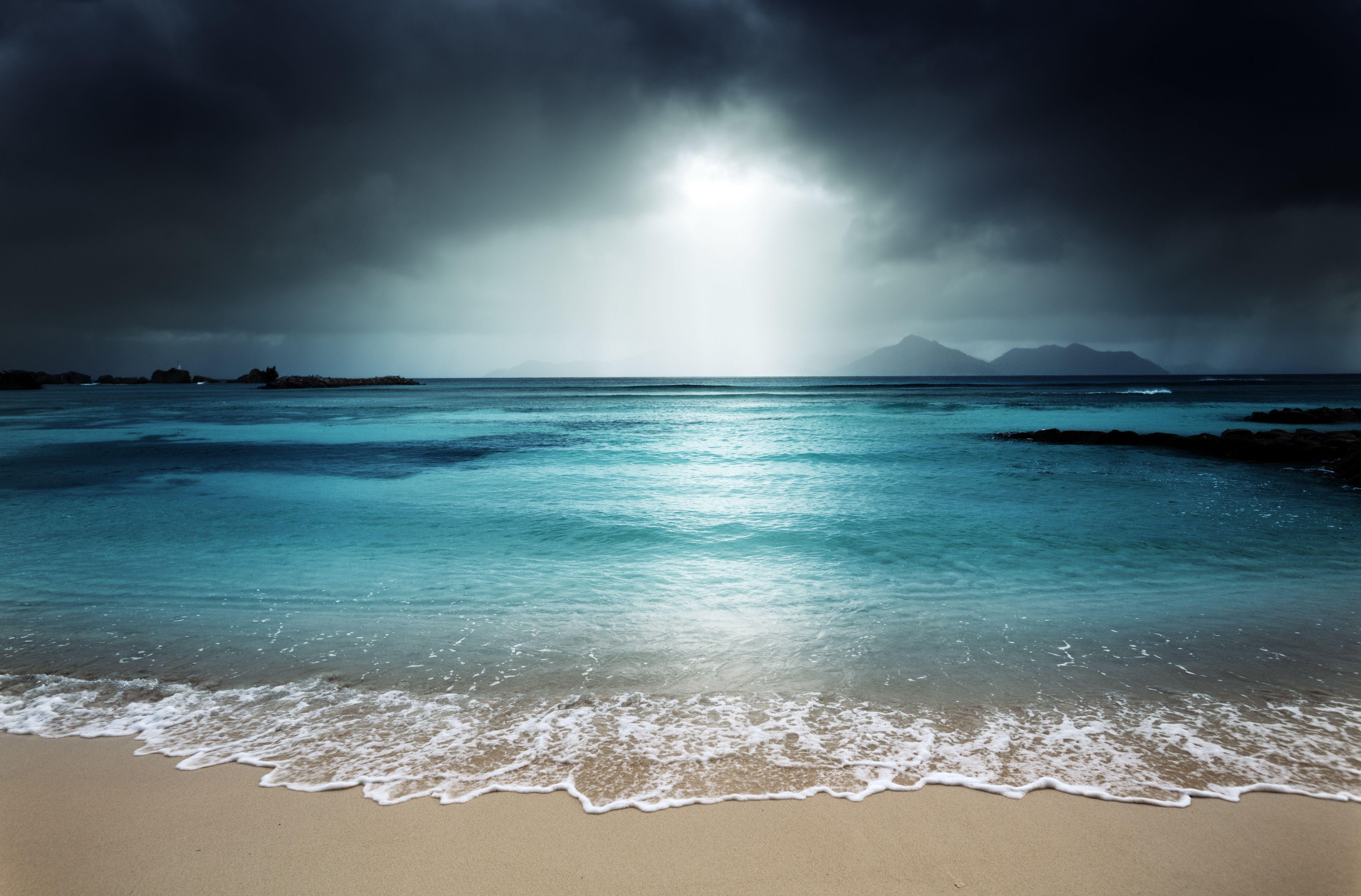 5500x3621 Title Earth Ocean Beach Sea Sunset Horizon Beach Color Palette HD Wallpaper