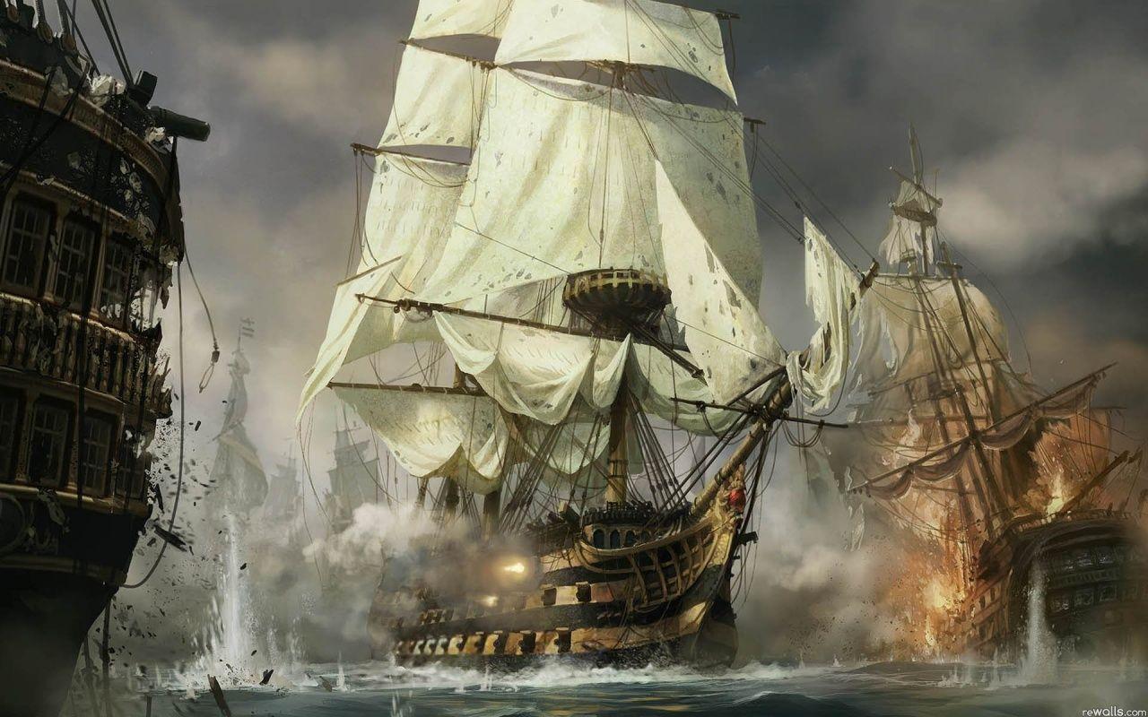 1280x800 Breaking Battle Line- In 1801 Nelson Lead An Attack Of The British Fleet Against A Danish Norwegian Enemy. The British F. Ship Paintings, Sailing Ships, Ship Art