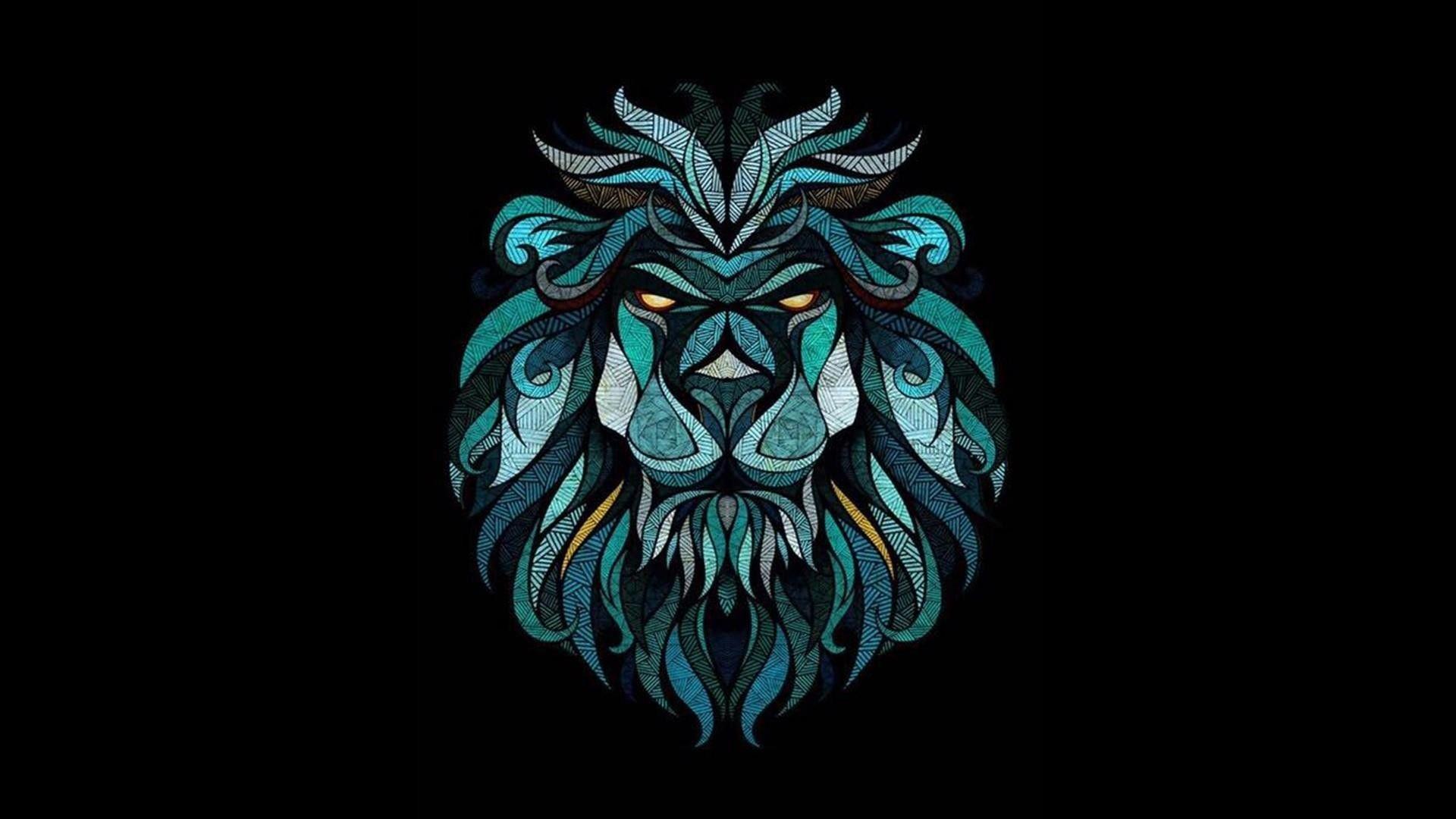 1920x1080 Lion Art Wallpaper