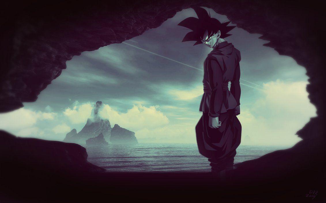 1131x707 Black Goku hình nền