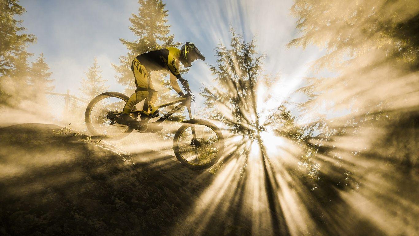 1366x768 Mountain Bike Sunbeam 1366x768 Resolution HD 4k Wallpaper, Image, Background, Photo and Picture