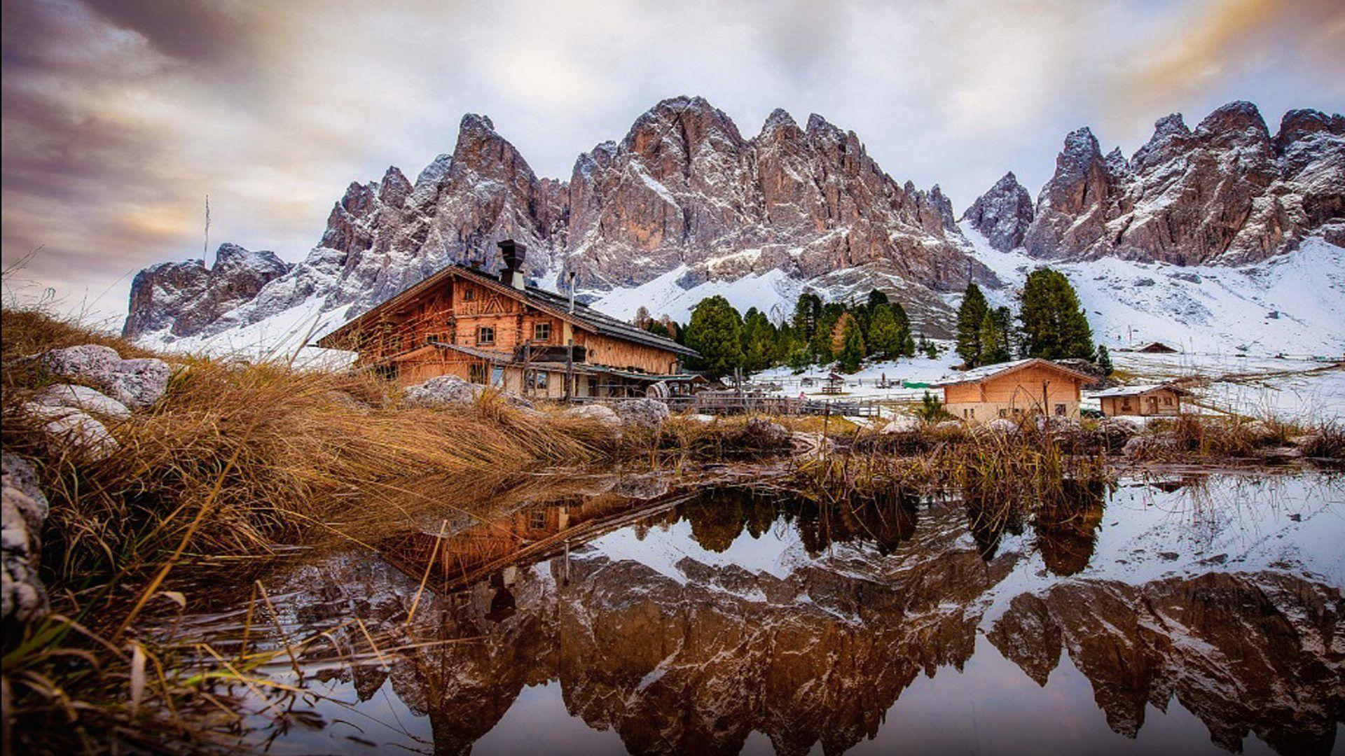 1920x1080 Val Di Funes Dolomites Italy Desktop Wallpaper Download Free