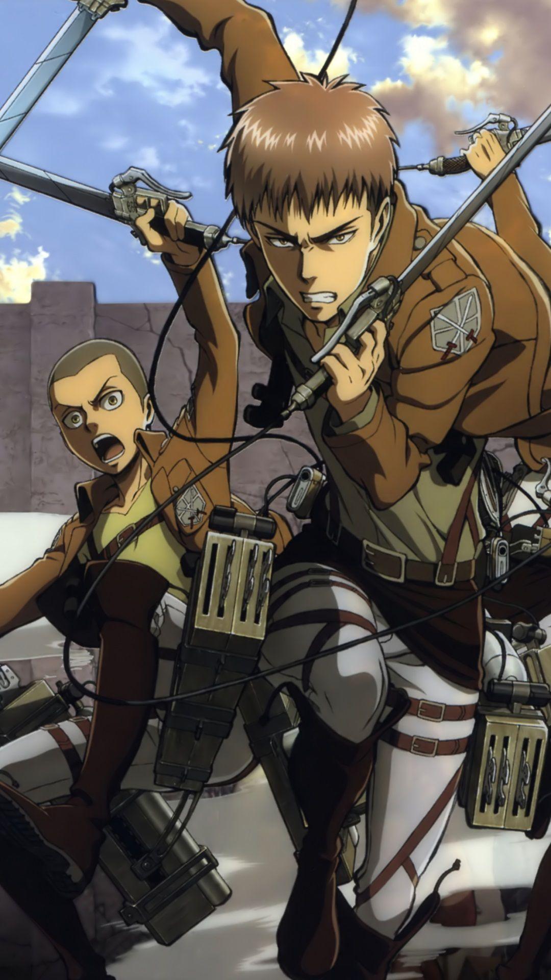 1080x1920 Shingeki No Kyojin On Titan Jean And Marco HD Wallpaper