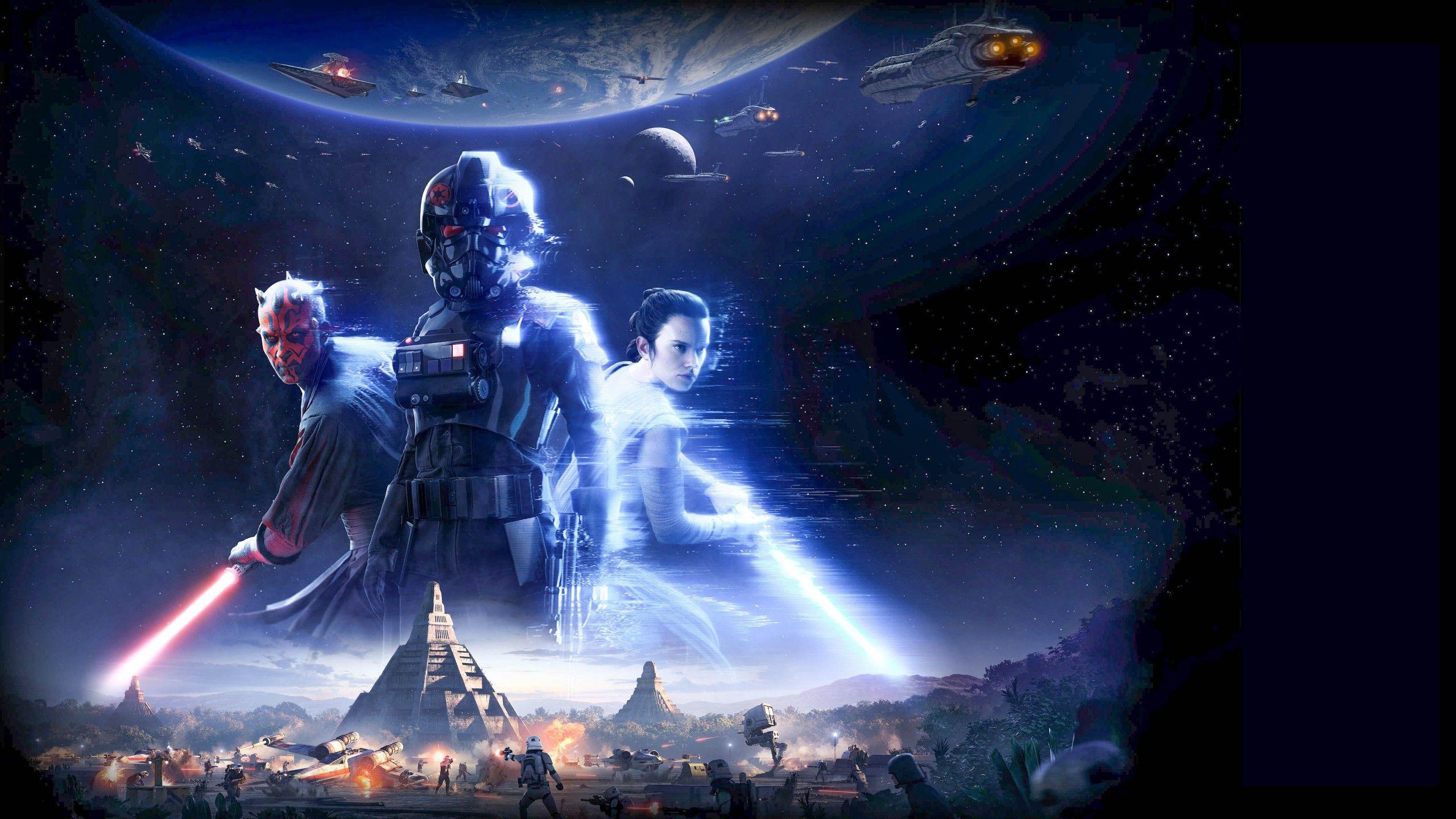 2560x1440 Wallpaper Star Wars: Battlefront II, 4k, 5k, , E3 2017poster, Games