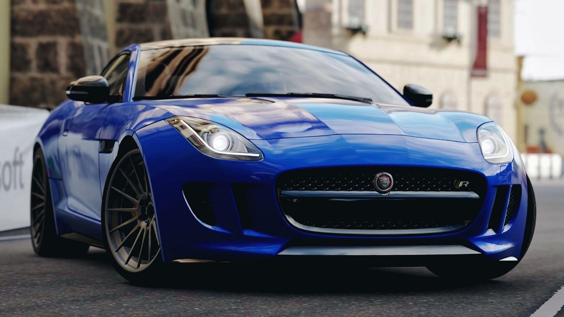 1920x1080 Jaguar Car Jaguar F Type Sports Car Blue Cars Car Wallpaper:1920x1080