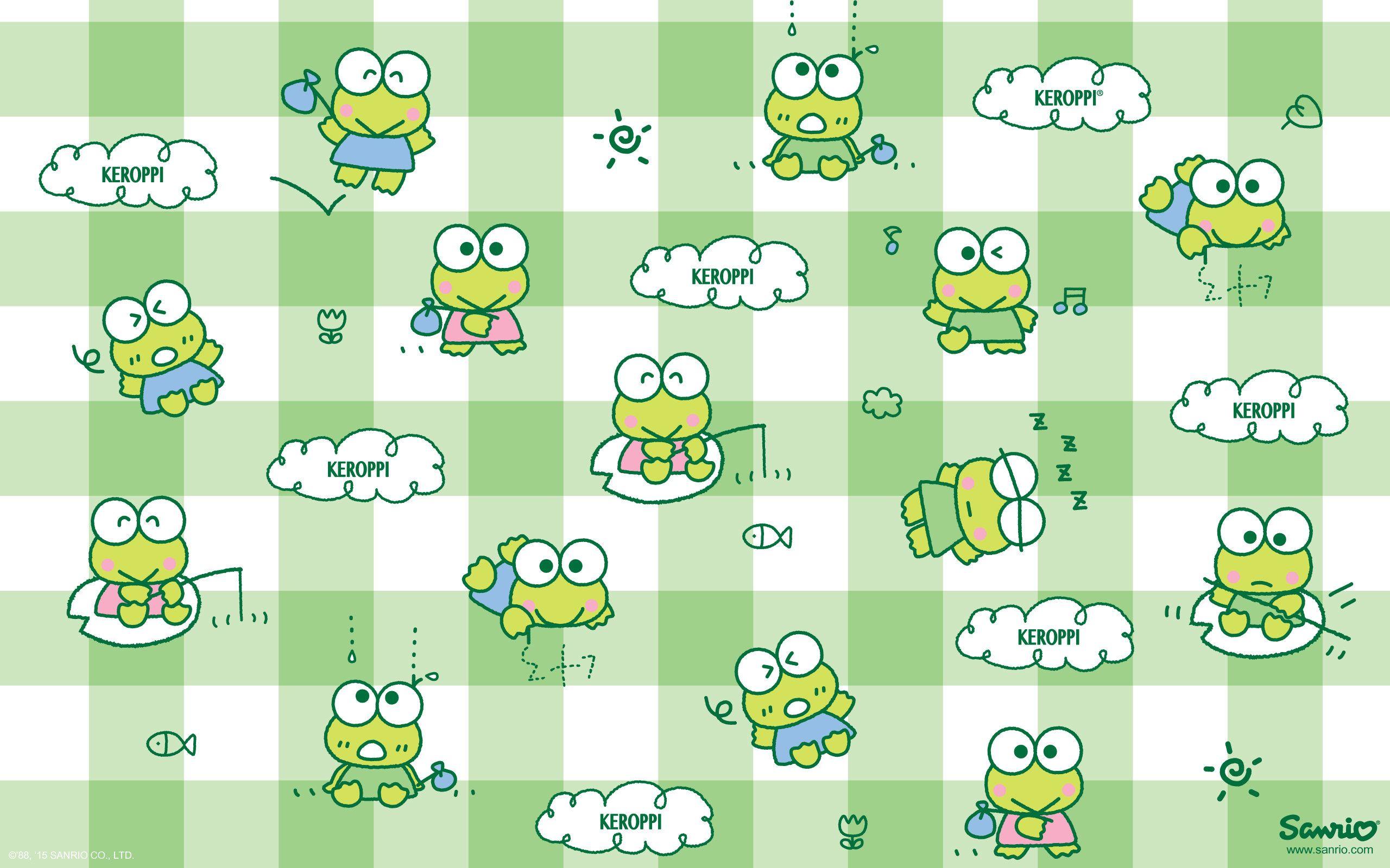 Keroppi Cheer donethat03 frog green kawaii pastel pastelkawaii  sanrio HD phone wallpaper  Peakpx