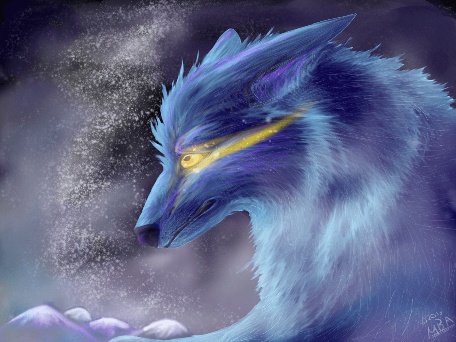 1600x1200 Cute Anime Fire Wolf Drawings .