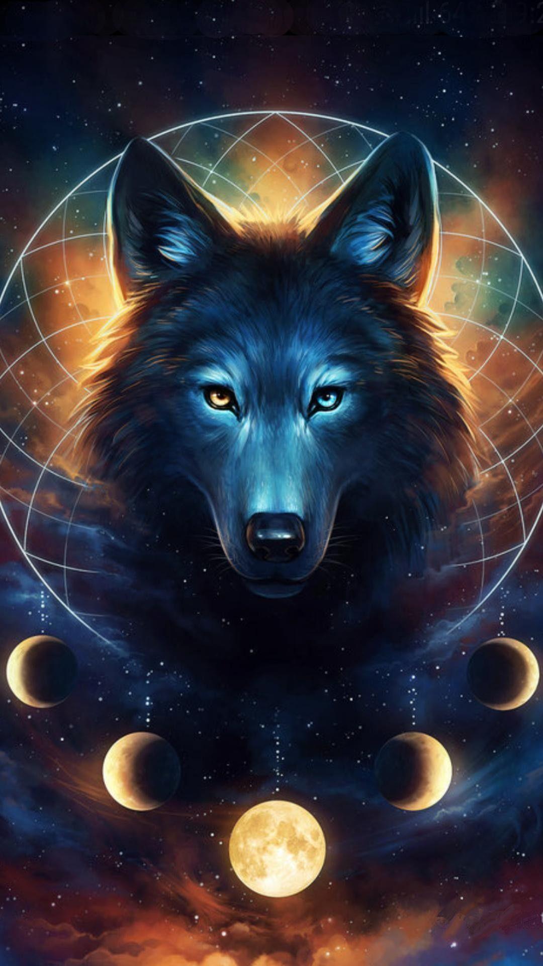 1080x1920 Pretty pics and stuff. Wolf wallpaper, Anime wolf drawing, Wolf artwork