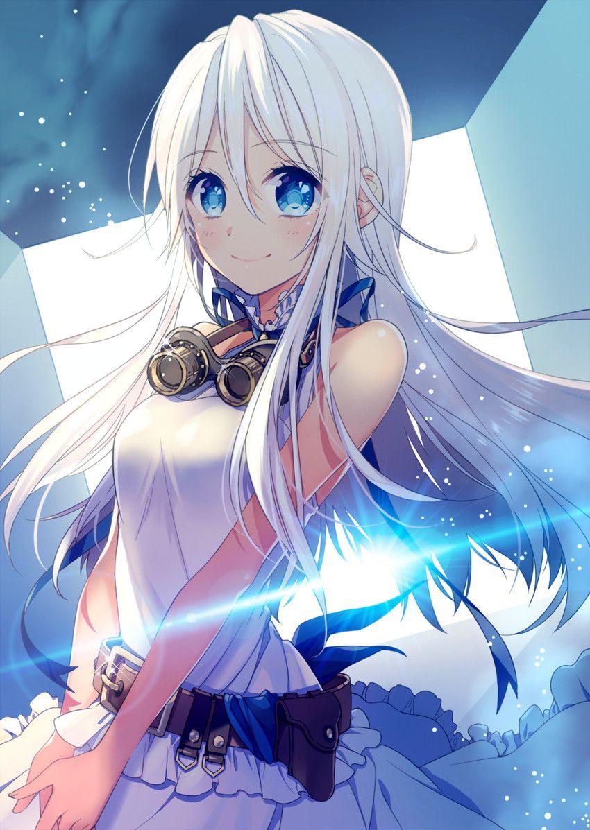 Blue And White Anime Wallpapers Top Free Blue And White Anime Backgrounds Wallpaperaccess