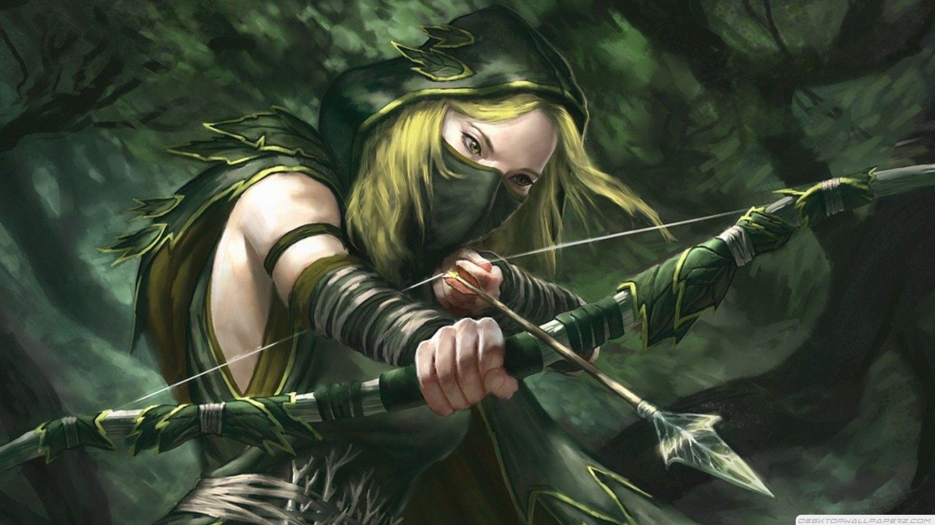 1920x1080 Free download Fantasy Art Artwork Green Arrow Archer Girl Long Cross Bow Aim 1920 [1920x1080] for your Desktop, Mobile & Tablet. Explore Adult Fantasy Art Wallpaper. Free Fantasy Wallpaper