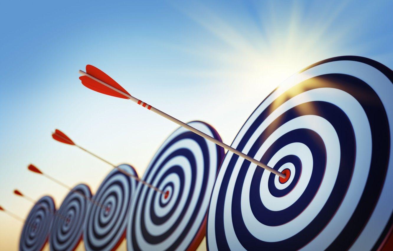 1332x850 Photo Wallpaper Goal, Art, Arrow, Arrows, Target, The To Reach Your Goal
