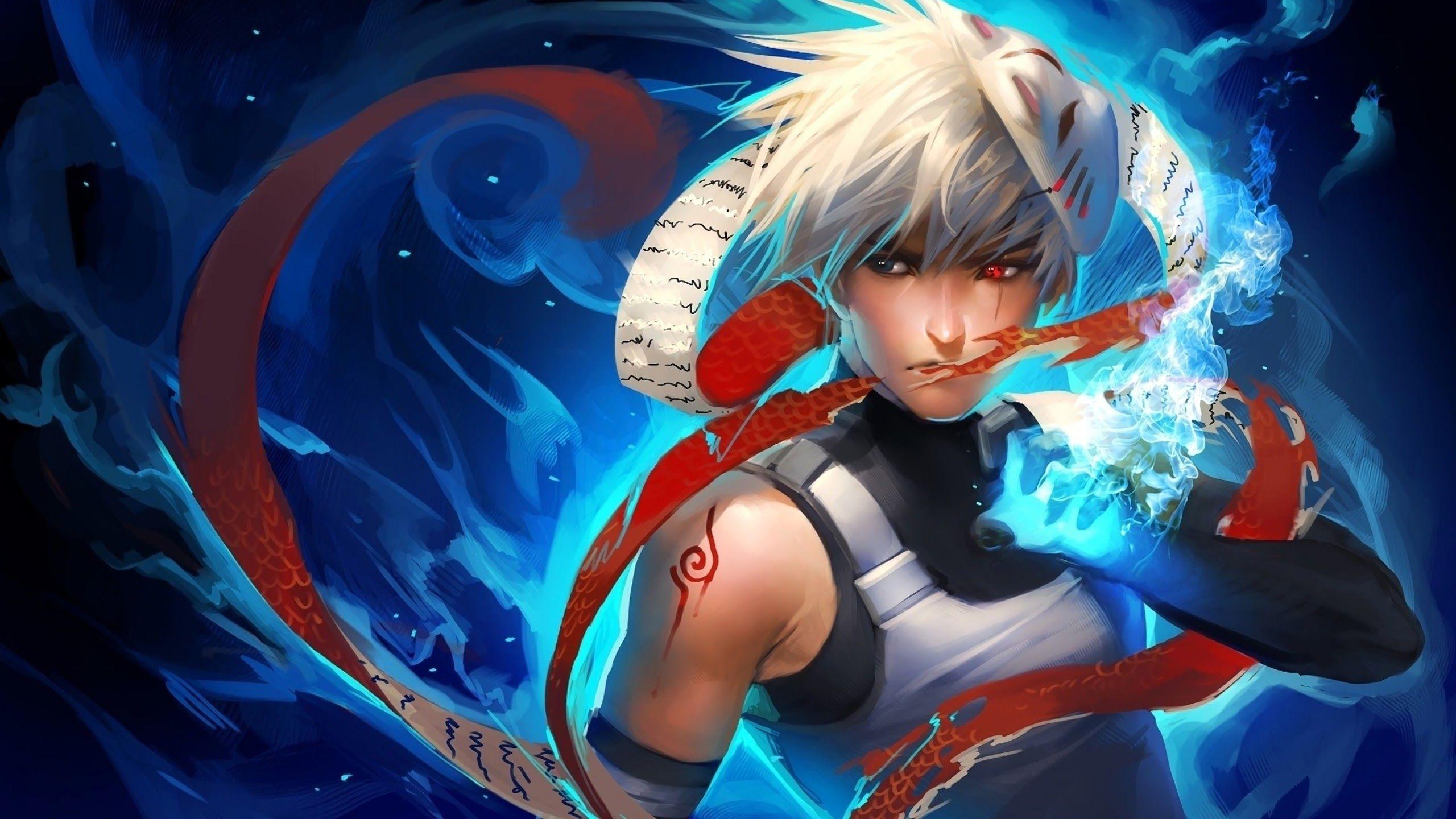 2560x1440 Kakashi Unmasked Wallpaper