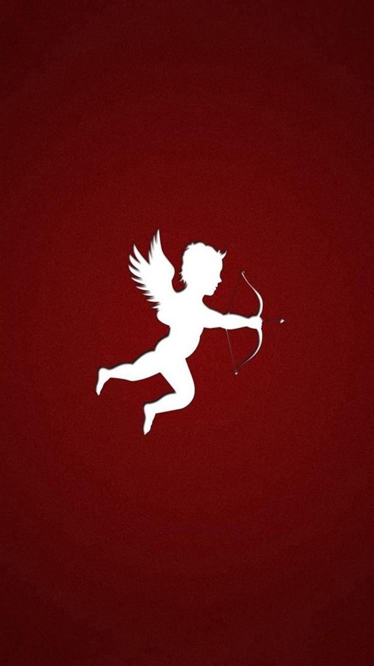 750x1334 Simple The Arrow Of Cupid Outline Art iPhone 8 Wallpaper Free Download