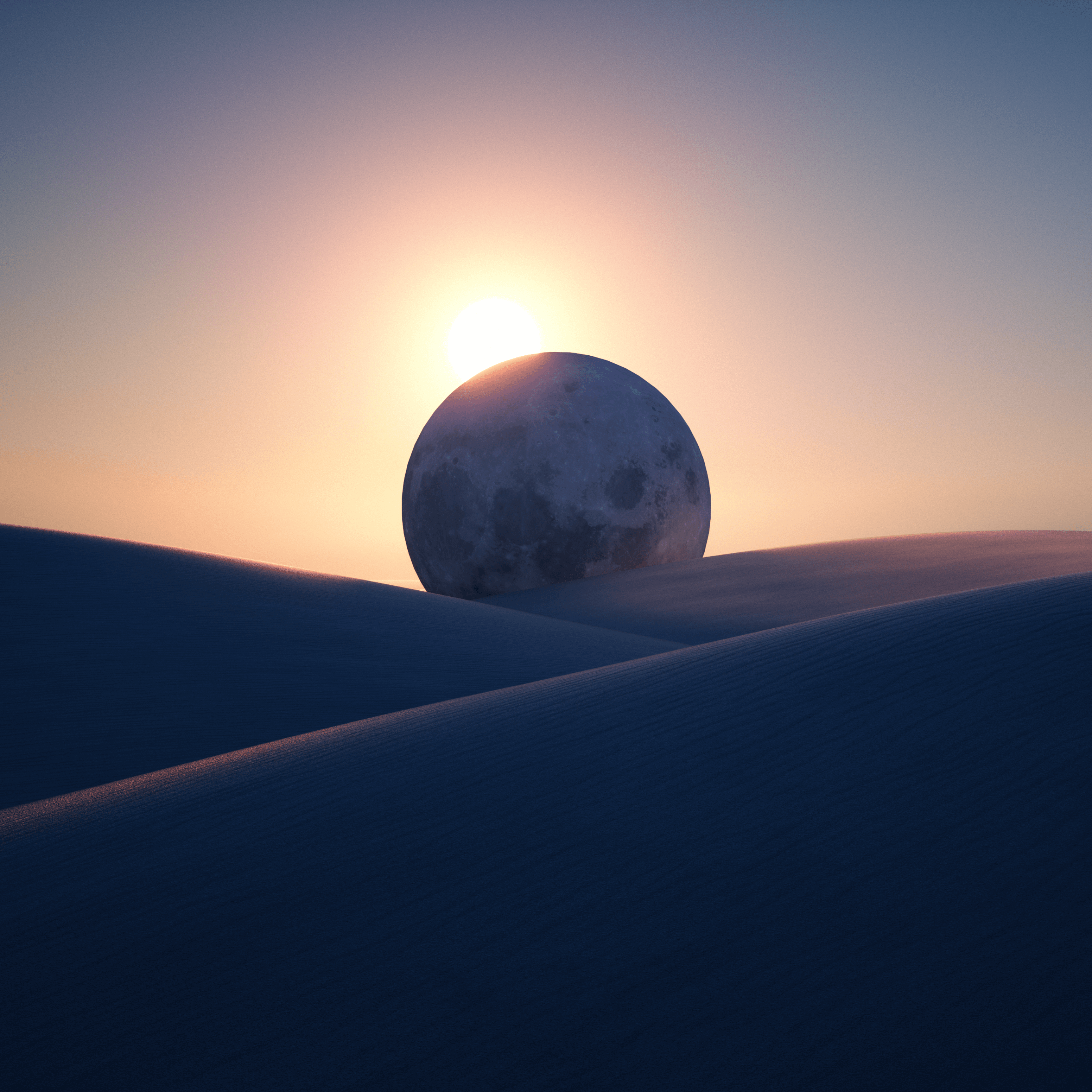 2732x2732 Eclipse Wallpaper 4K, Sun, Moon, Planet, Desert, Microsoft Surface, Nature