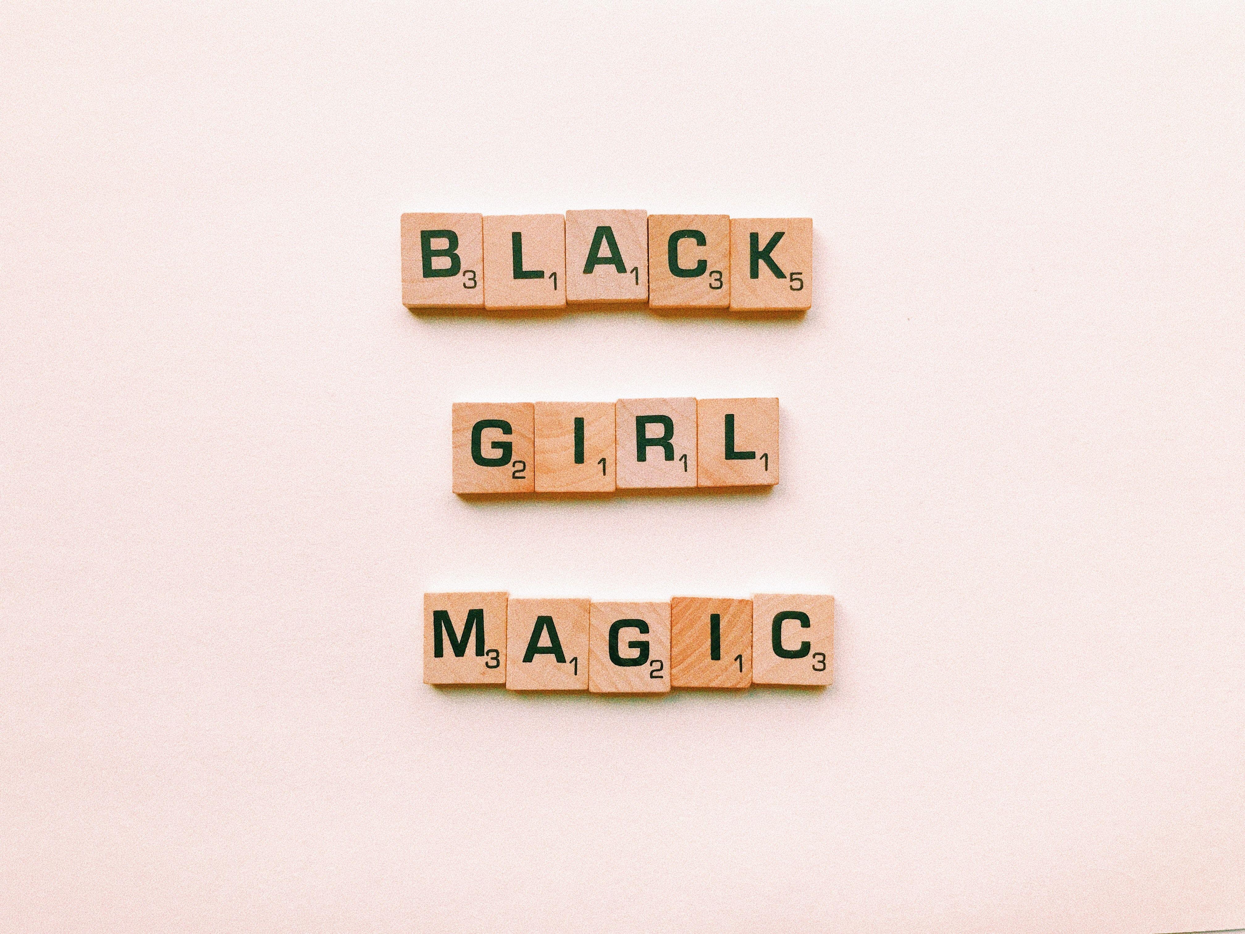 4032x3024 Black Girl Magic Text Decor · Free