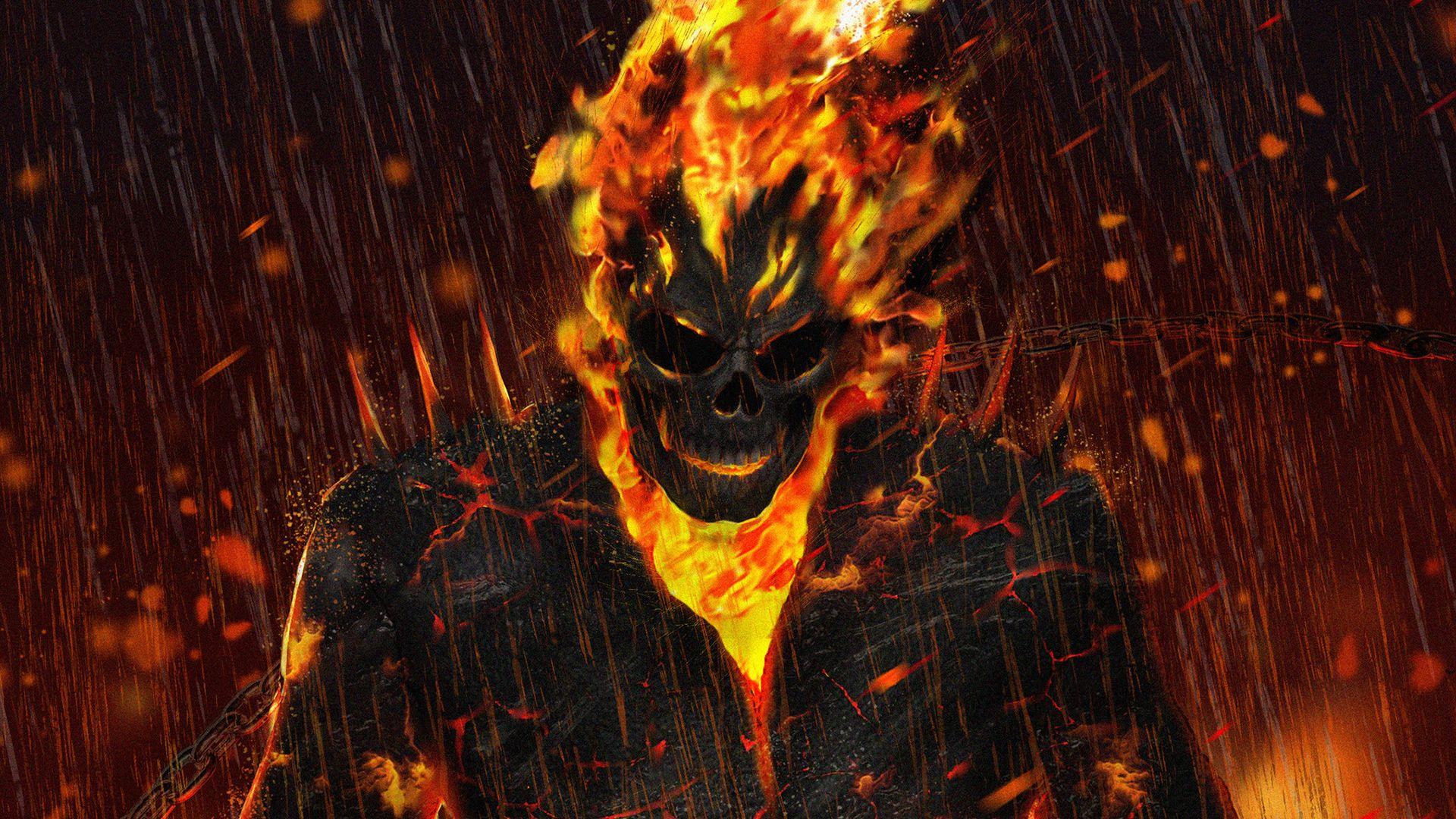 Pin by Phamthanhtienqwe on Hình ảnh  Ghost rider wallpaper Ghost rider  marvel Blue ghost rider