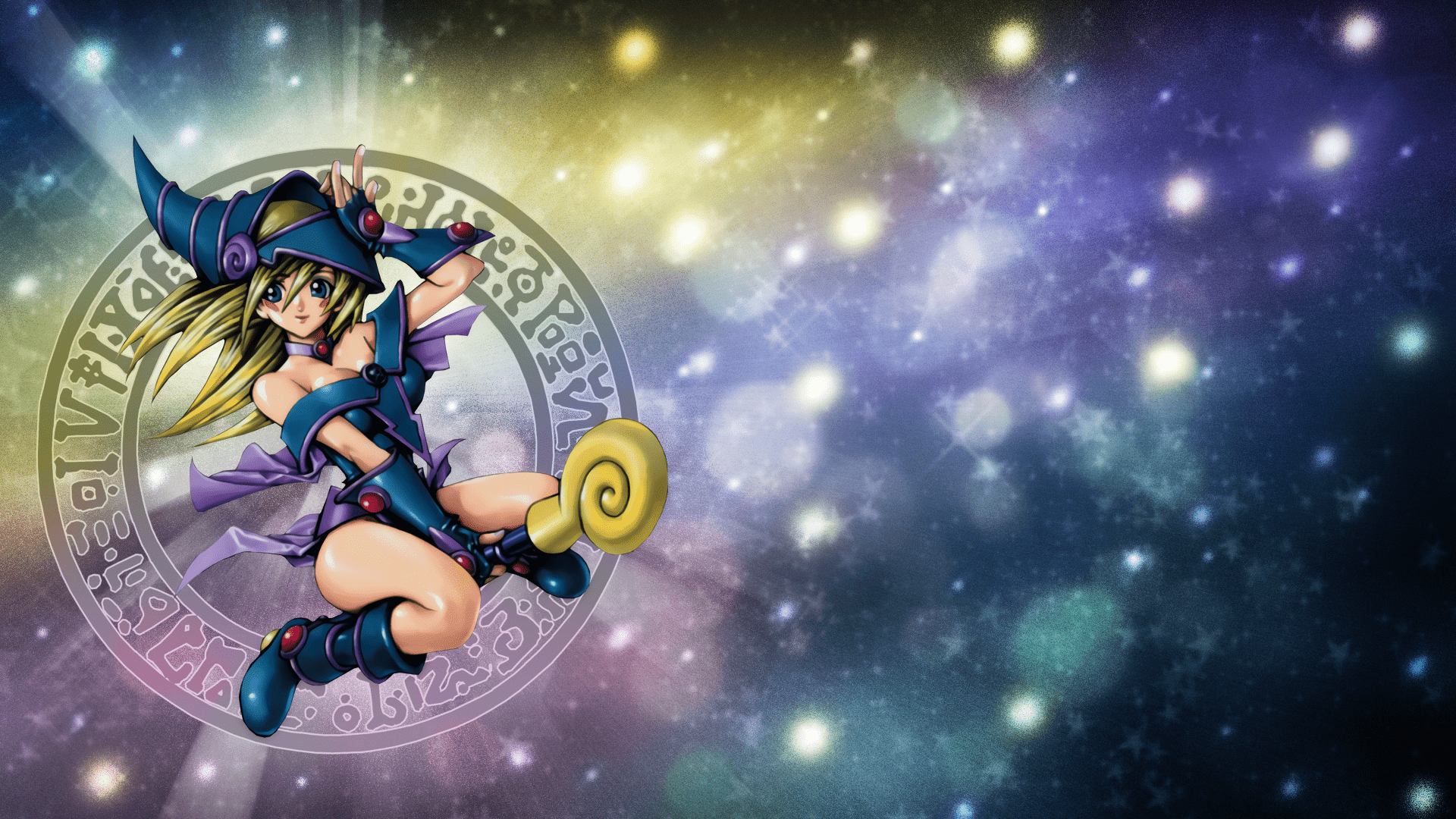 1920x1080 Dark blue : Dark Magician And Blue Eyes Wallpaper
