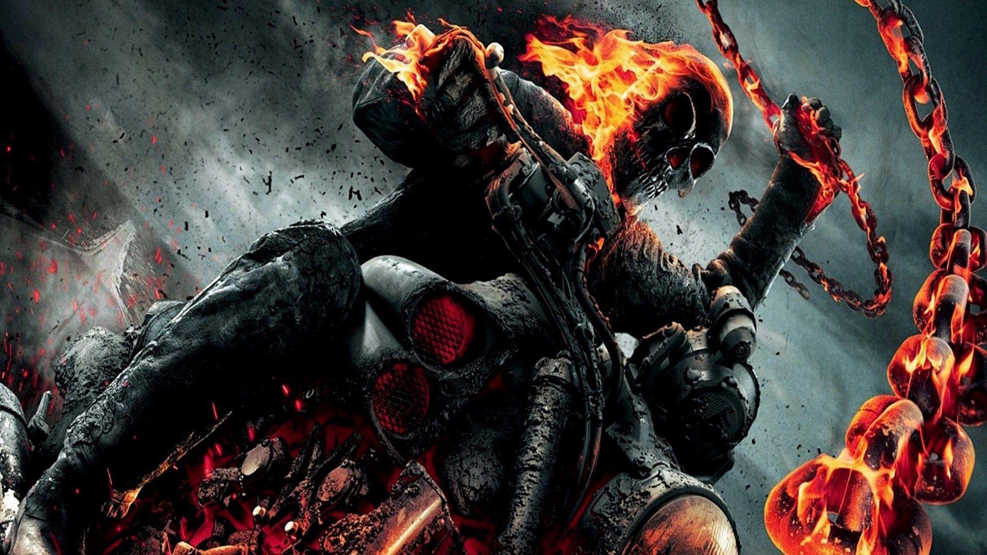 1920x1080 Chain, Fire, Ghost Rider, Marvel, Motorcycle, Superhero HD Wallpaper & Background • 13932 • Wallur