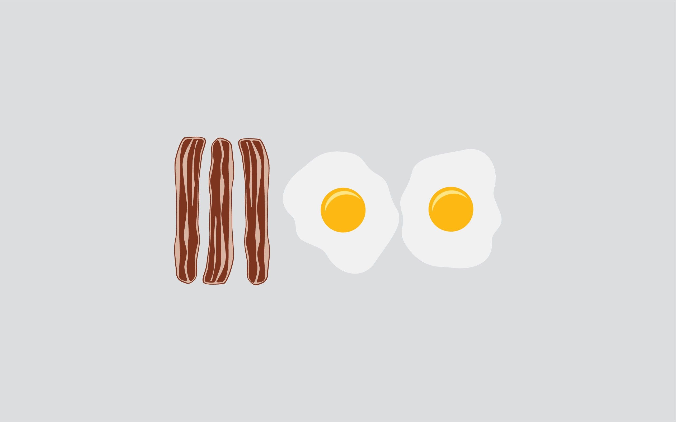 2560x1600 Bacon breakfast eggs wallpaper