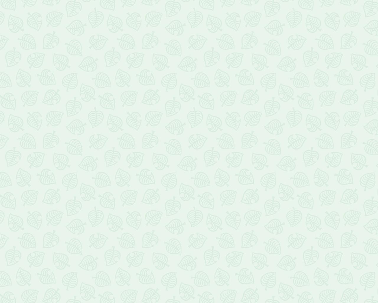 1280x1024 Animal Crossing New Horizons Leaf Pattern Version 2 Wallpaper. Cat with Monocle