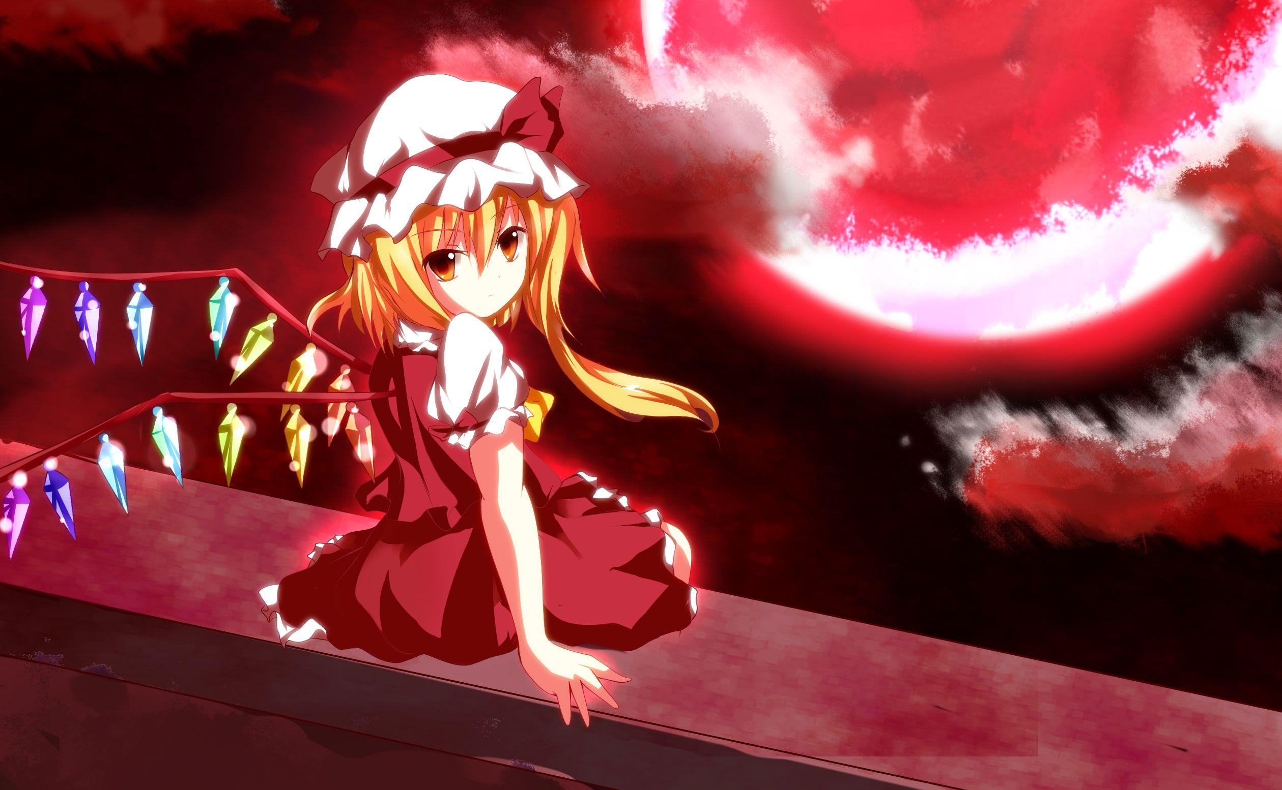 2519x1554 video games touhou vampires flandre scarlet 2519x1554 wallpaper High Quality Wallpaper, High Definition Wallpaper