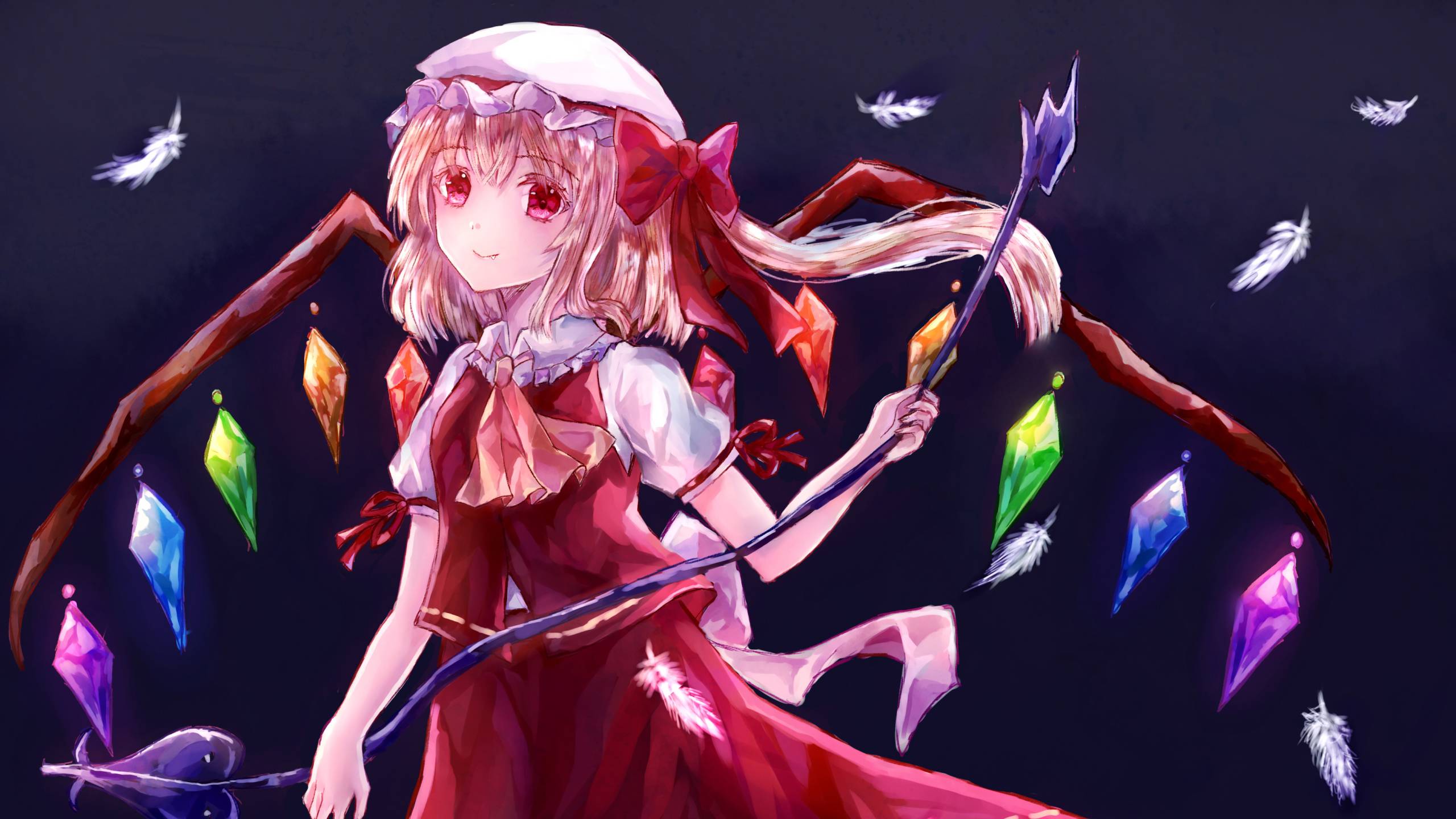 2560x1440 Flandre Scarlet Touhou 1440P Resolution Wallpaper, HD Anime 4K Wallpaper, Image, Photo and Background