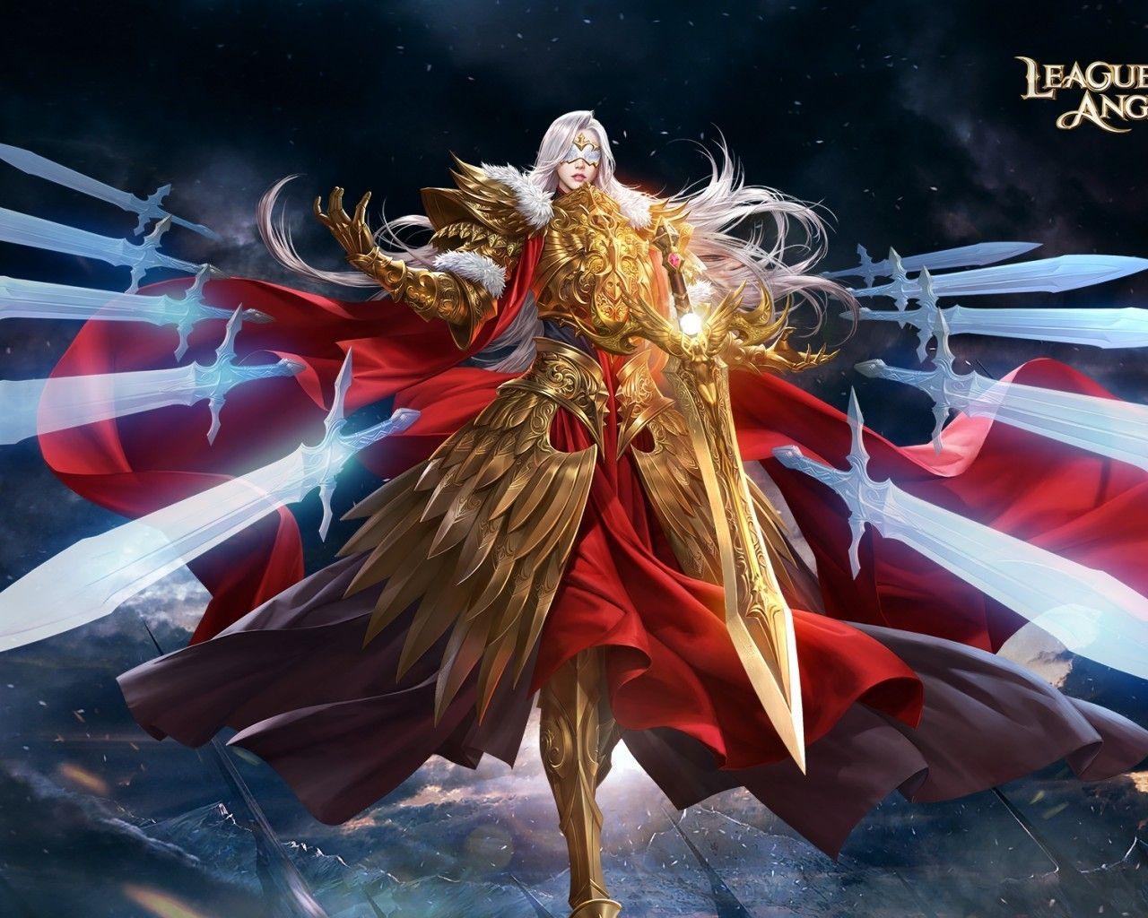 1280x1024 Download 1280x1024 League Of Angels Iii, Warrior, Swords Wallpaper
