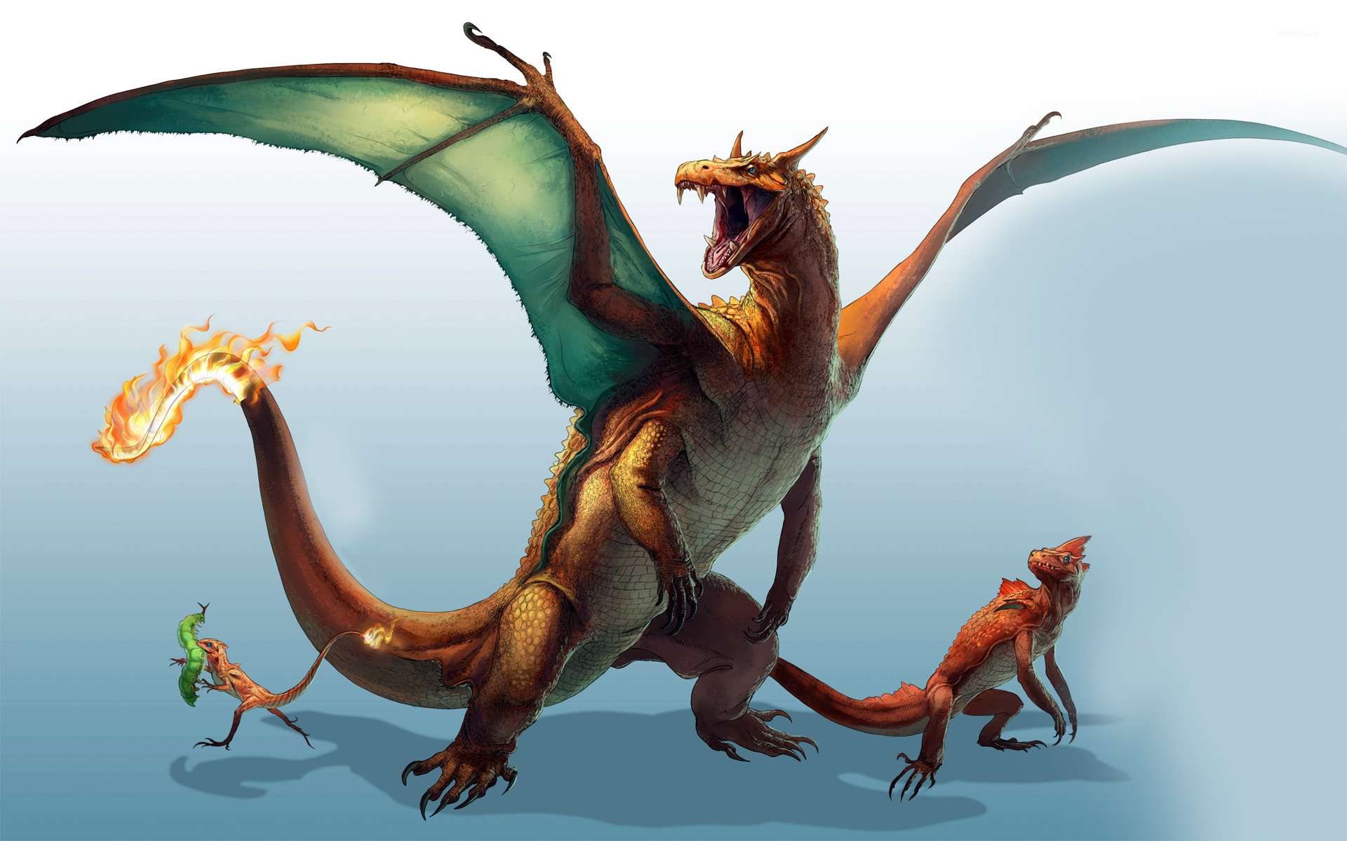 1920x1200 Pokemon Wallpaper Of Charizard