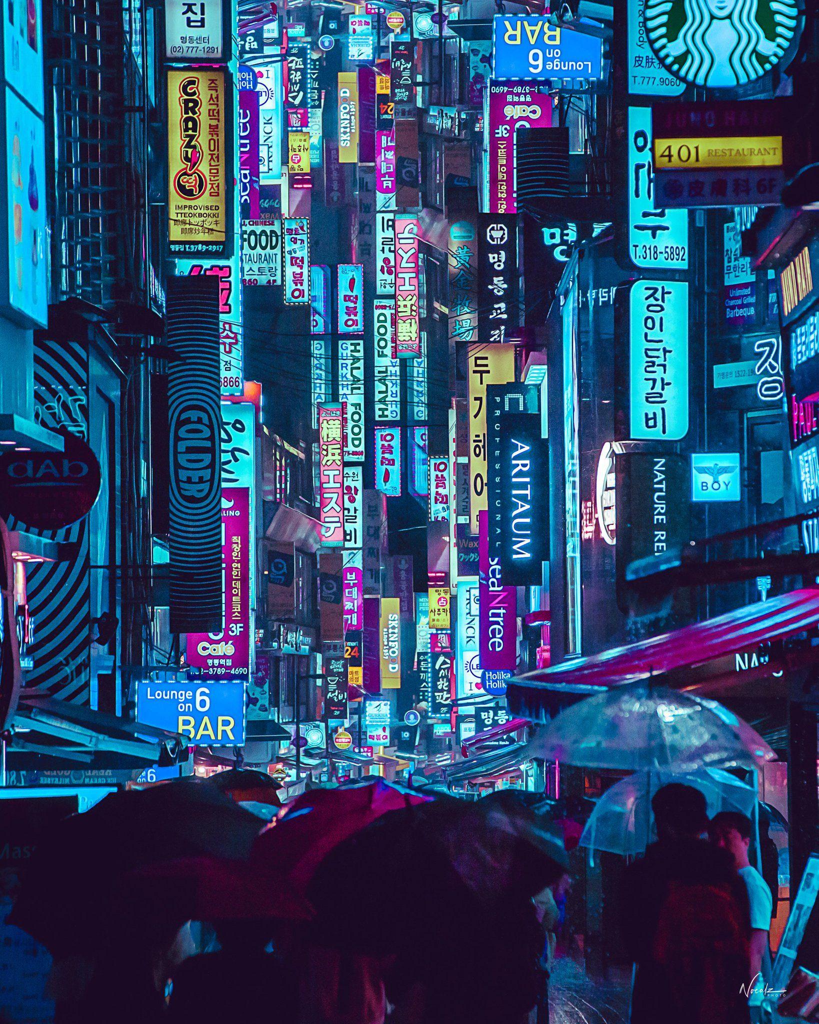 Cyberpunk Seoul Wallpapers Top Free Cyberpunk Seoul Backgrounds Wallpaperaccess