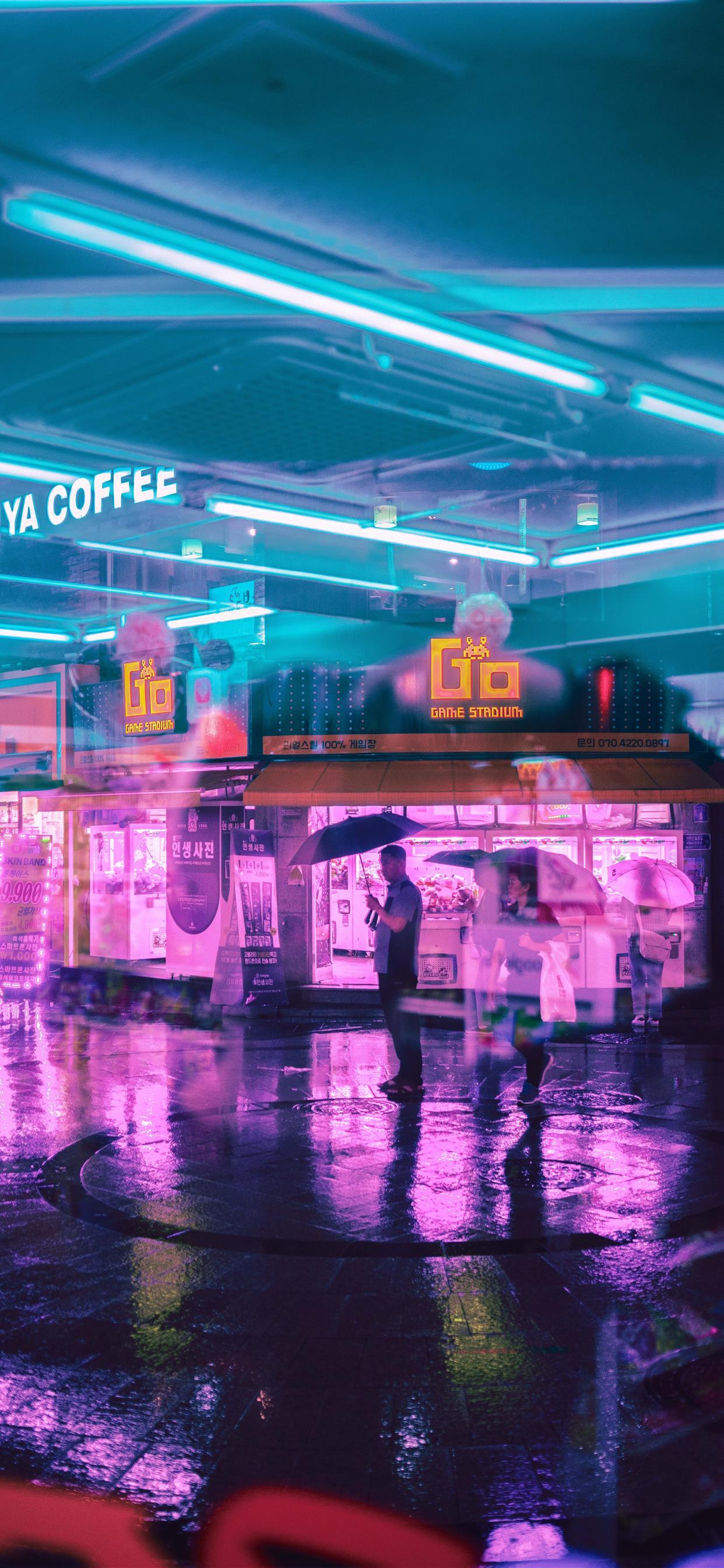 1242x2688 Seoul Streets iPhone X Wallpaper Free Download