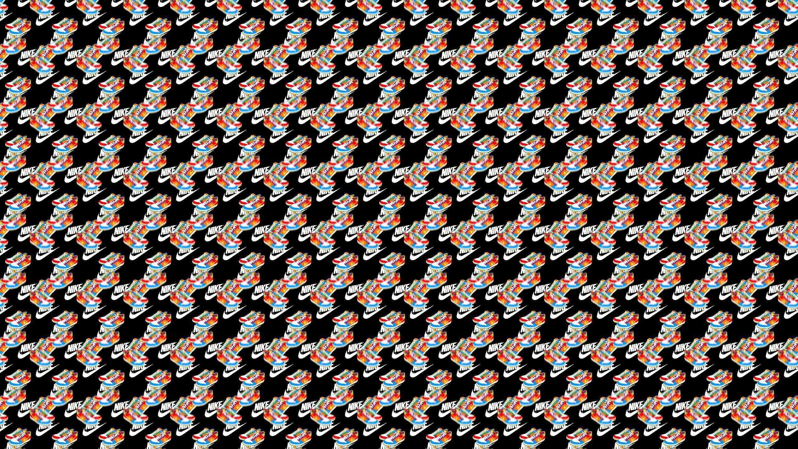 2560x1440 Cartoon Nike Shoes Wallpaper