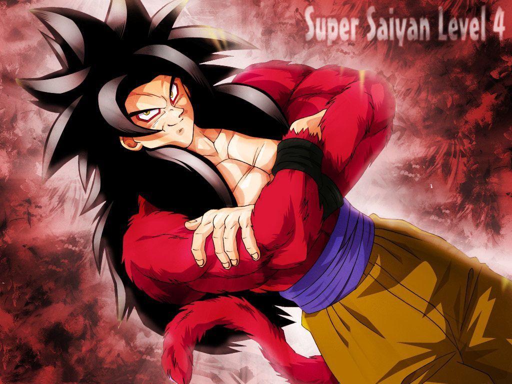 1024x768 Goku, Super Saiyan Level 4 Ball Z Wallpaper