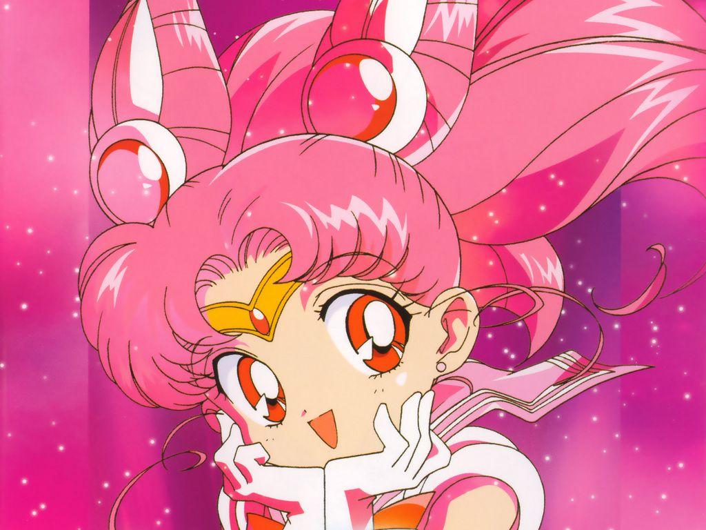 1024x768 Sailor chibi Moon Mini moon (Rini) wallpaper