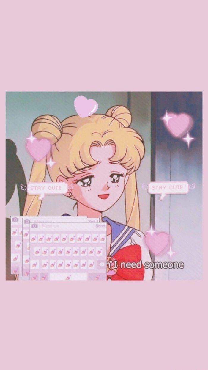 700x1244 Sailor Moon Pink Aesthetic Wallpaper