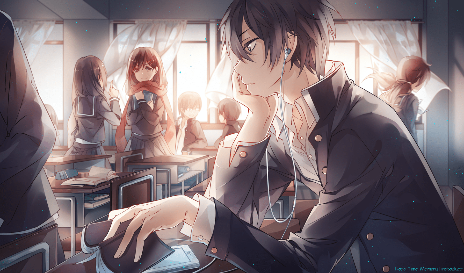 1920x1130 Brown Hair Anime Boy Wallpaper