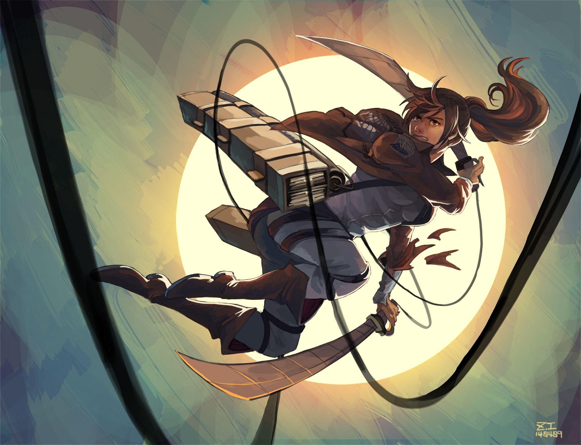 1920x1472 Download wallpaper from anime Attack On Titan with tags: Download, Sasha Blouse